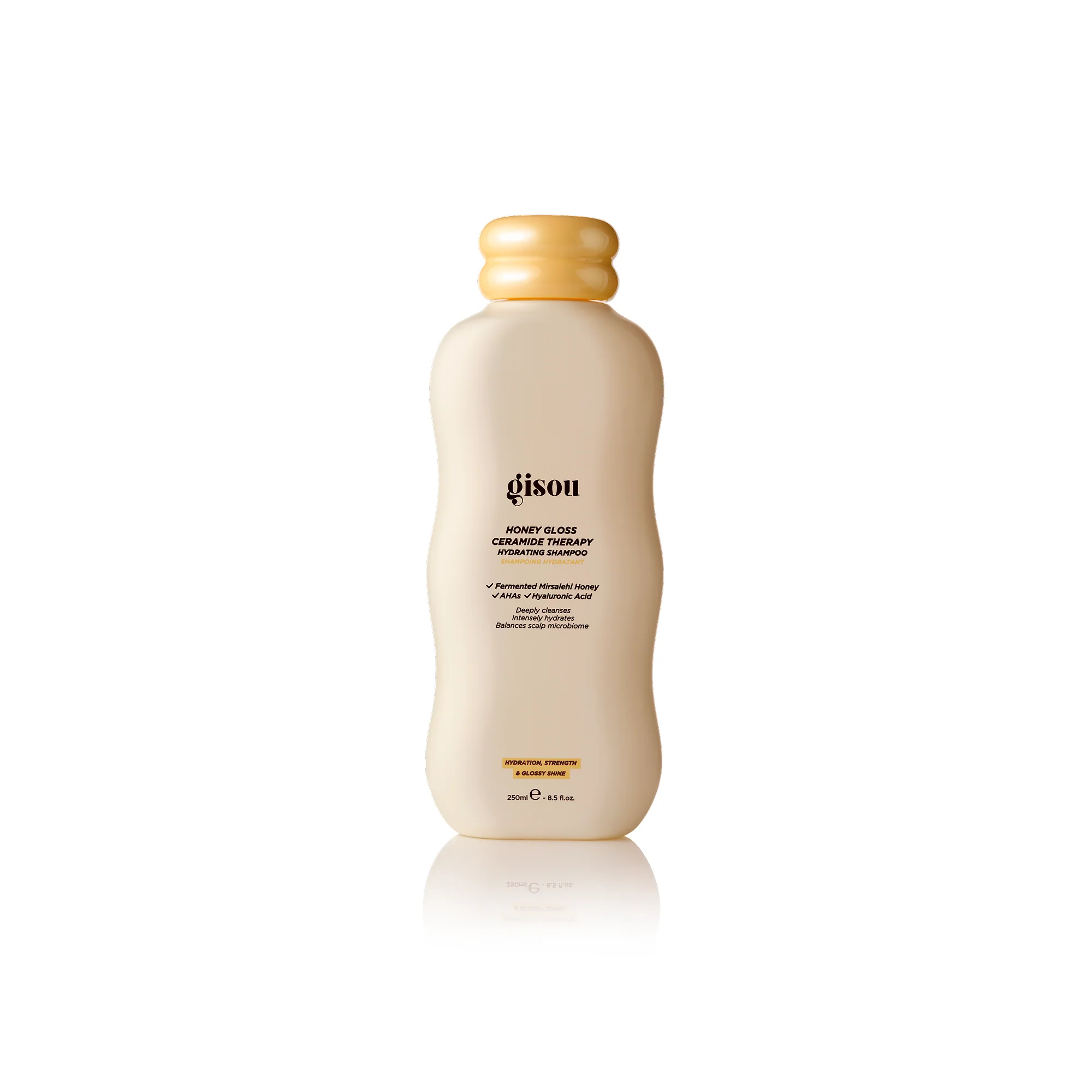 Honey Gloss Ceramide Therapy Hydrating Shampoo Gisou — textura e acabamento