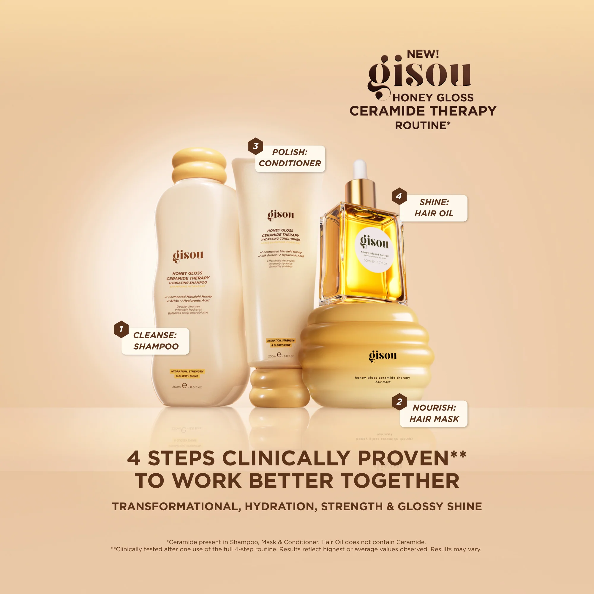 Honey Gloss Hair Routine Gisou — detalhe 4