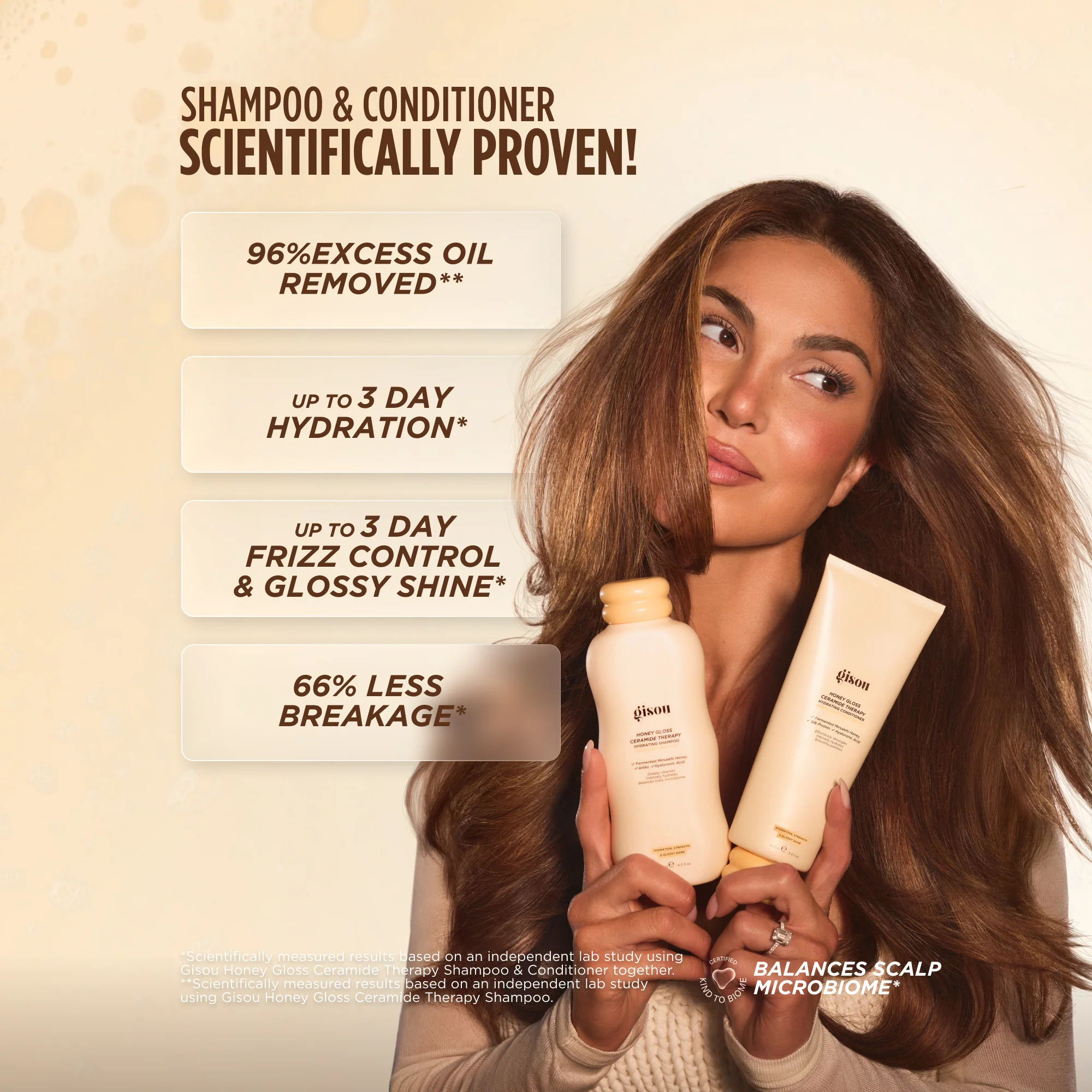 Honey Glow Haircare Trio Gisou — detalhe 6
