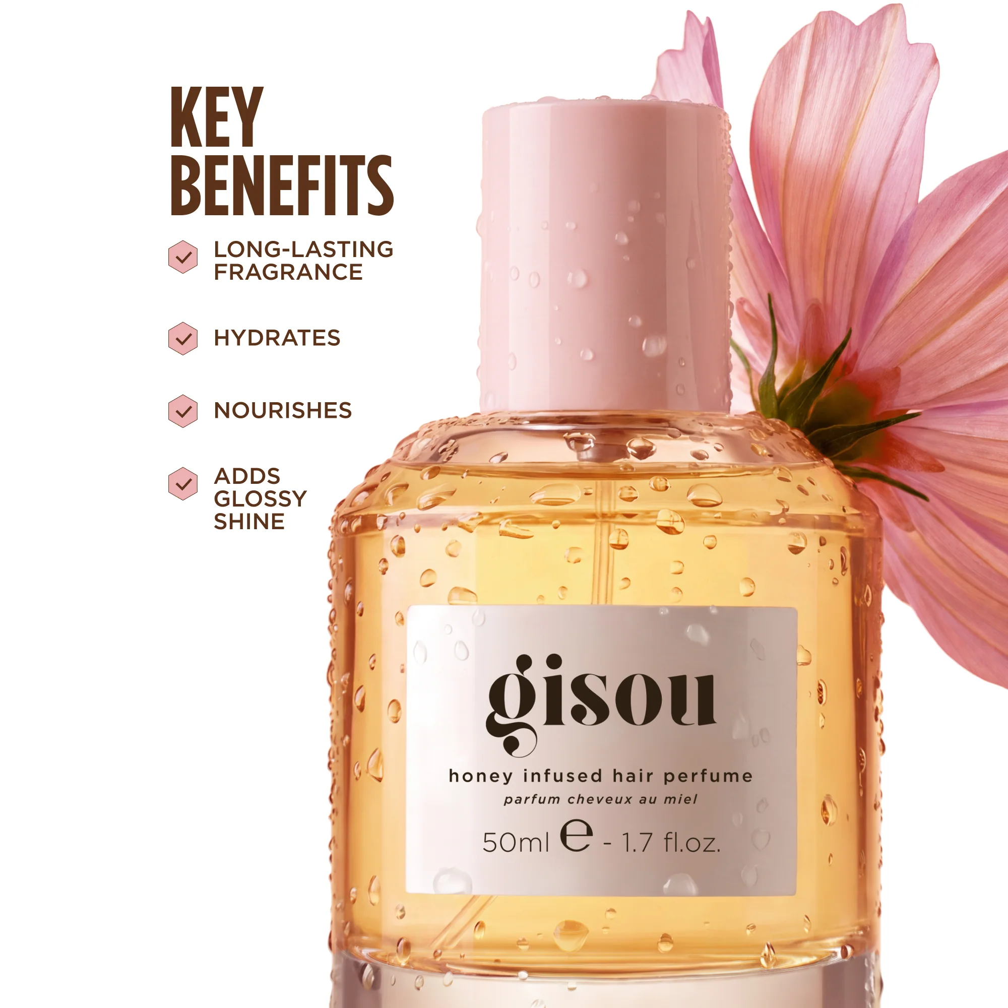 Honey Infused Hair Perfume Wildflower Honey Gisou — detalhe 5