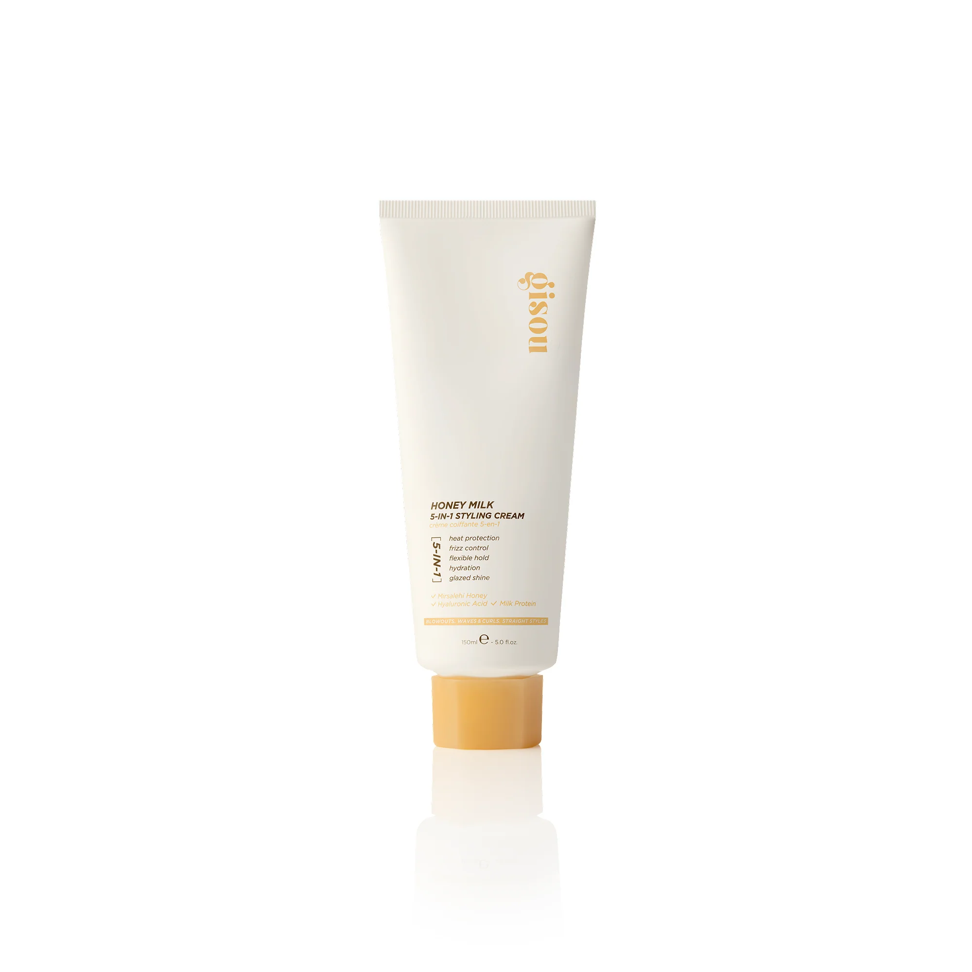Honey Milk 5-in-1 Styling Cream Gisou — textura e acabamento