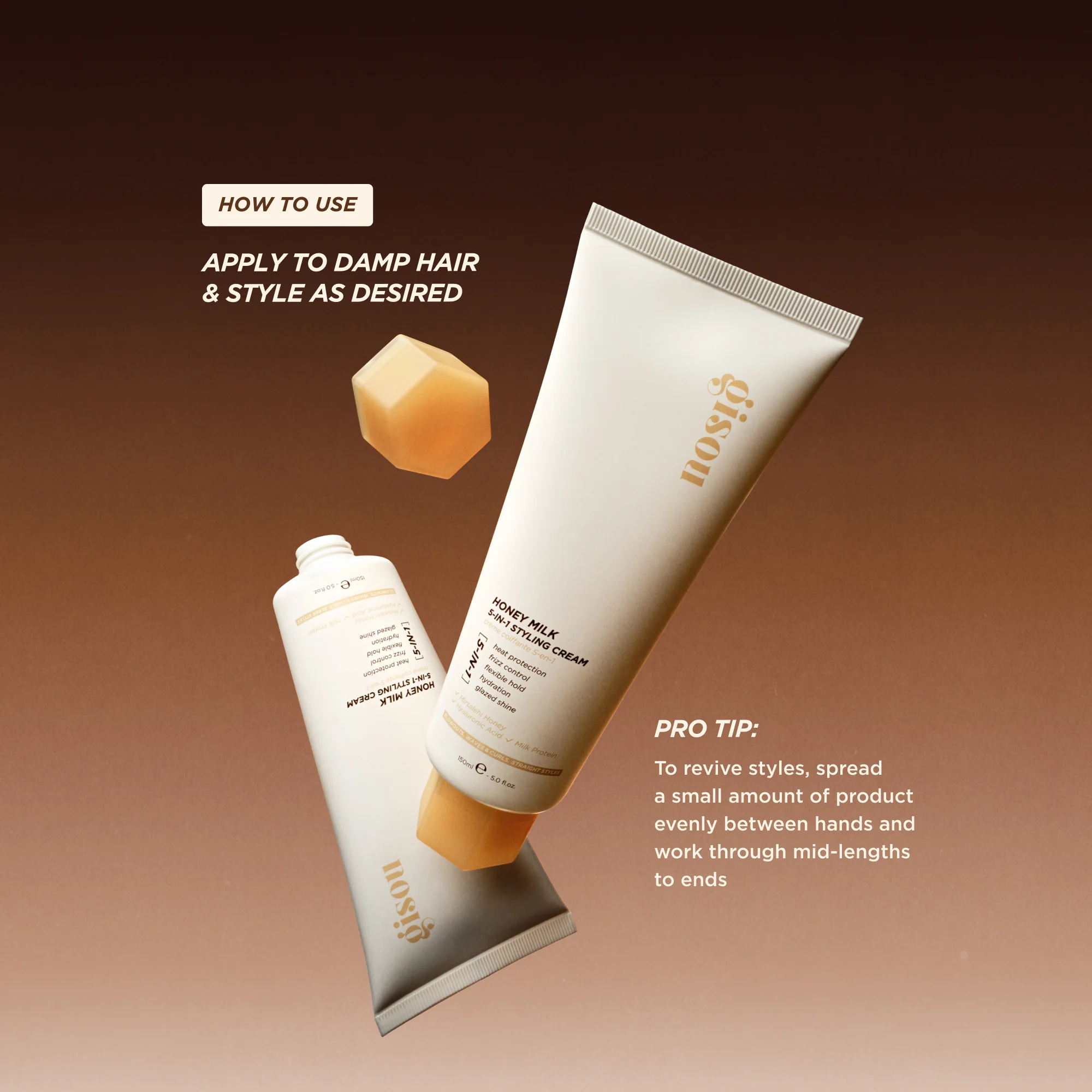 Honey Milk 5-in-1 Styling Cream Gisou — detalhe 6