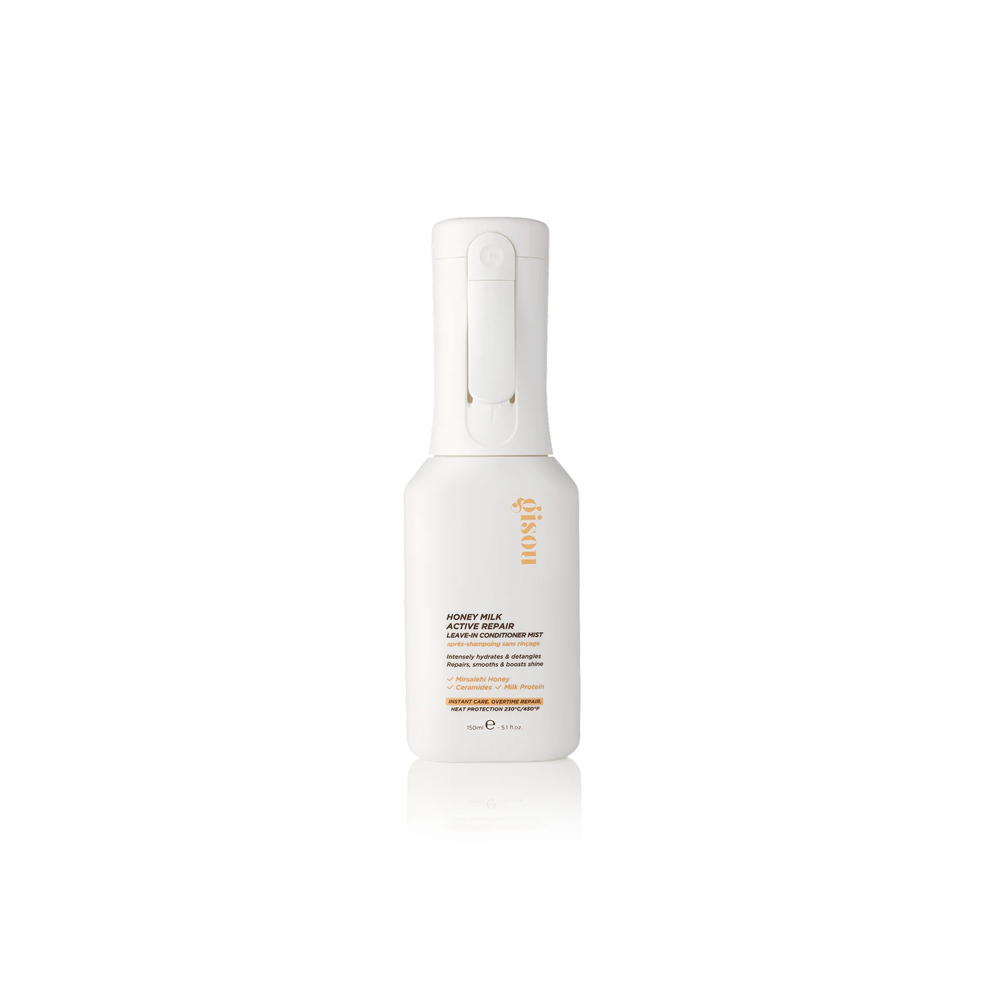 Honey Milk Active Repair Leave-In Conditioner Mist Gisou — textura e acabamento
