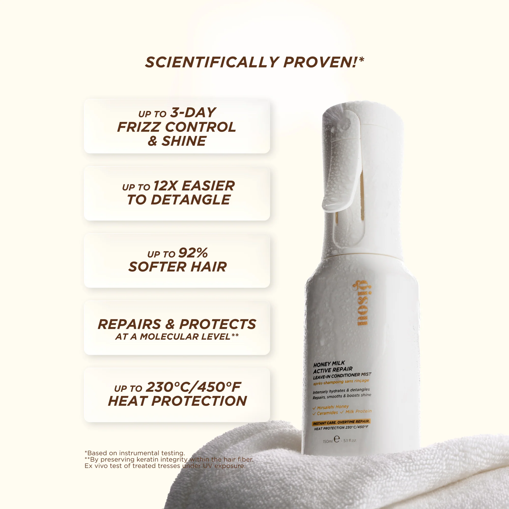 Honey Milk Active Repair Leave-In Conditioner Mist Gisou — detalhe 4