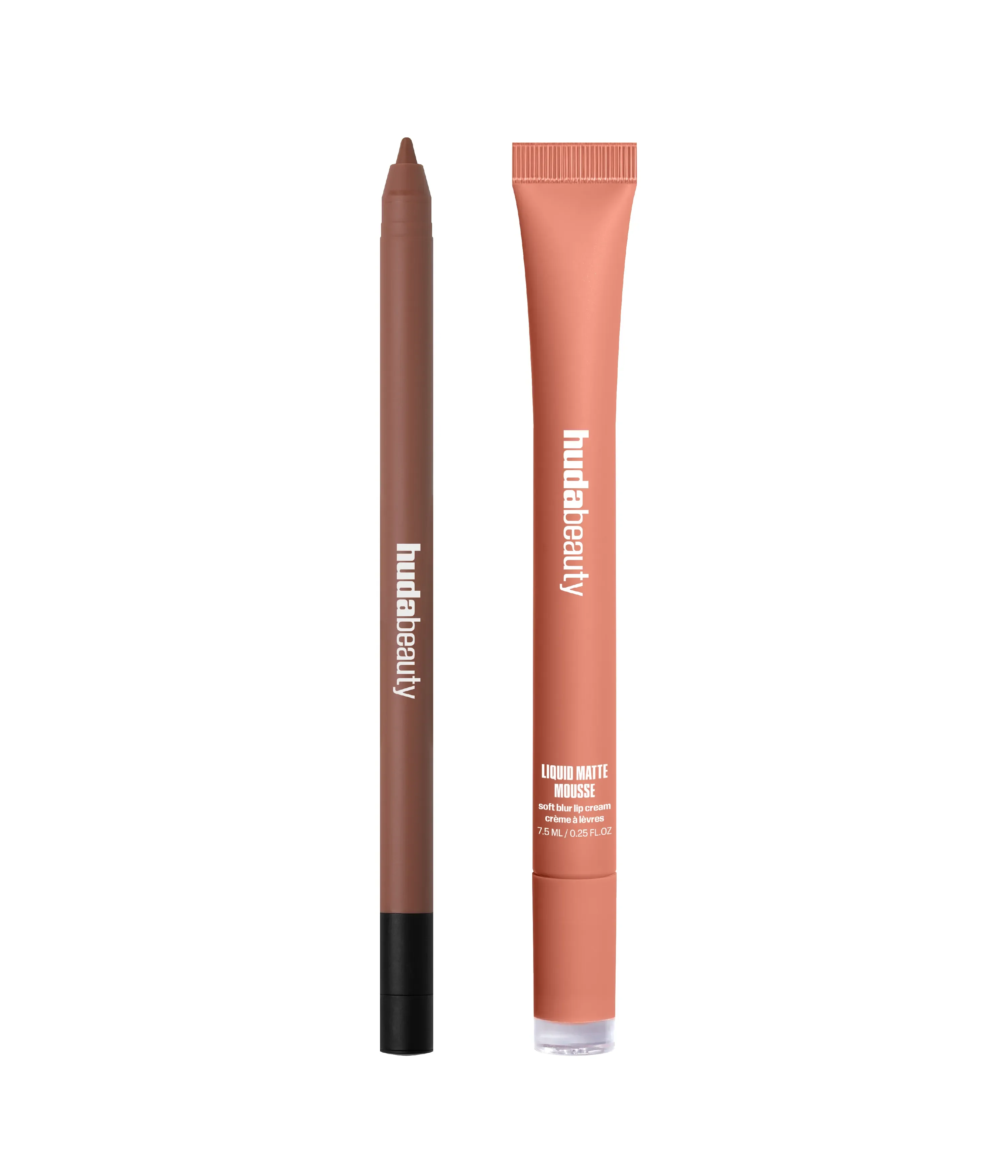 Honey Nude Lip Duo Huda Beauty — textura e acabamento
