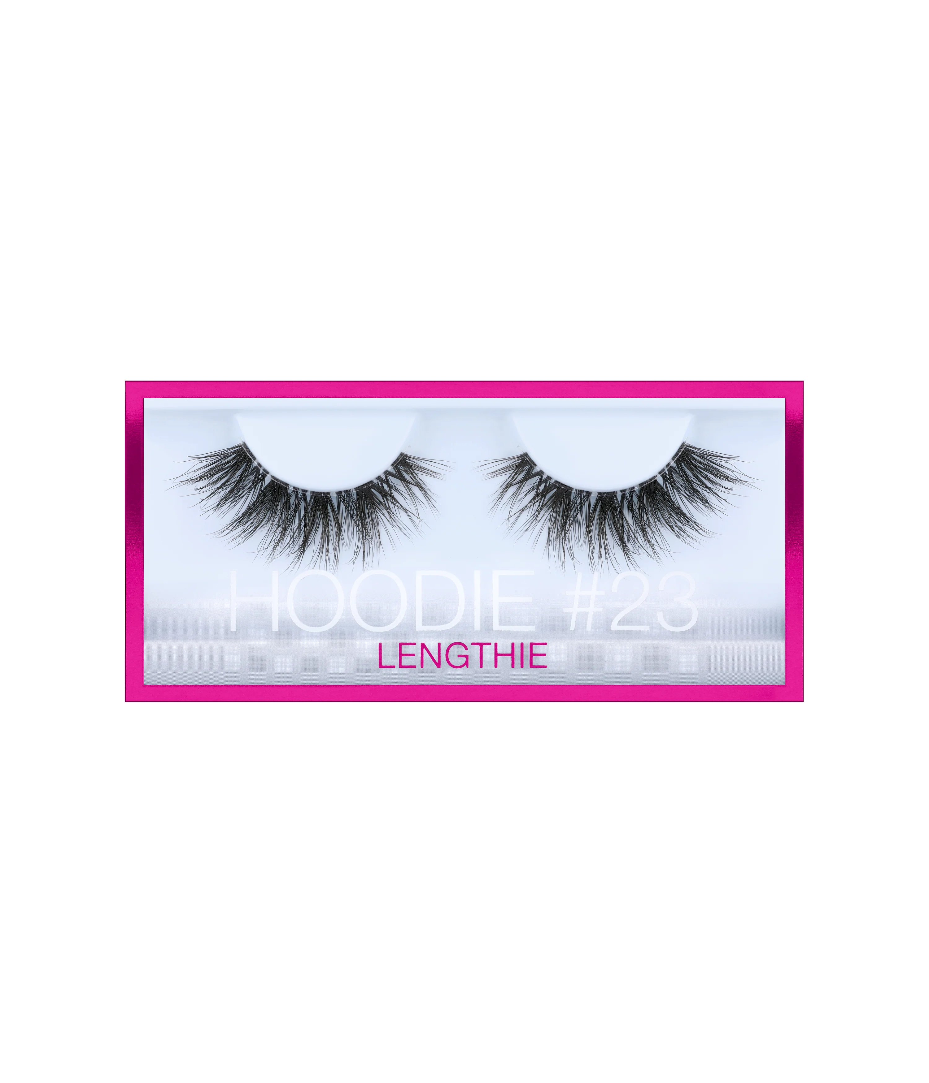 Hoodie False Lashes — embalagem e produto