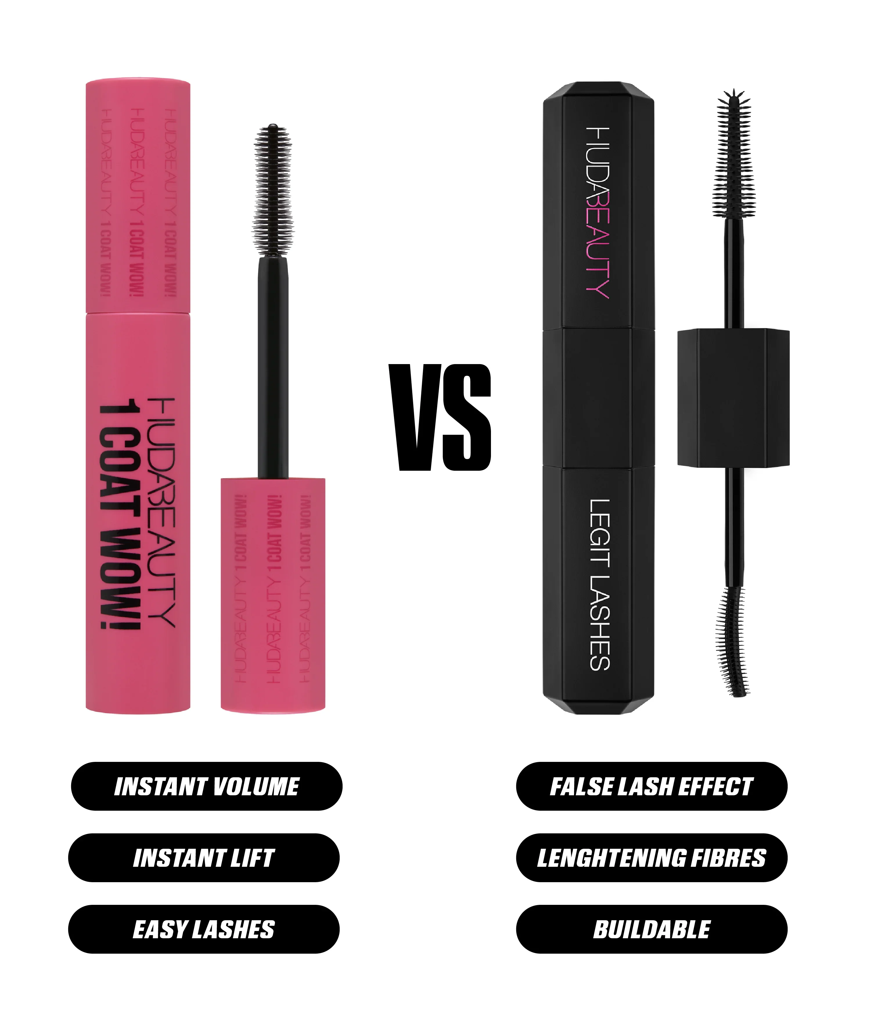 Huda Beauty 1 Coat WOW! Extra Volumizing and Lifting Mascara Mini Huda Beauty — detalhe 8