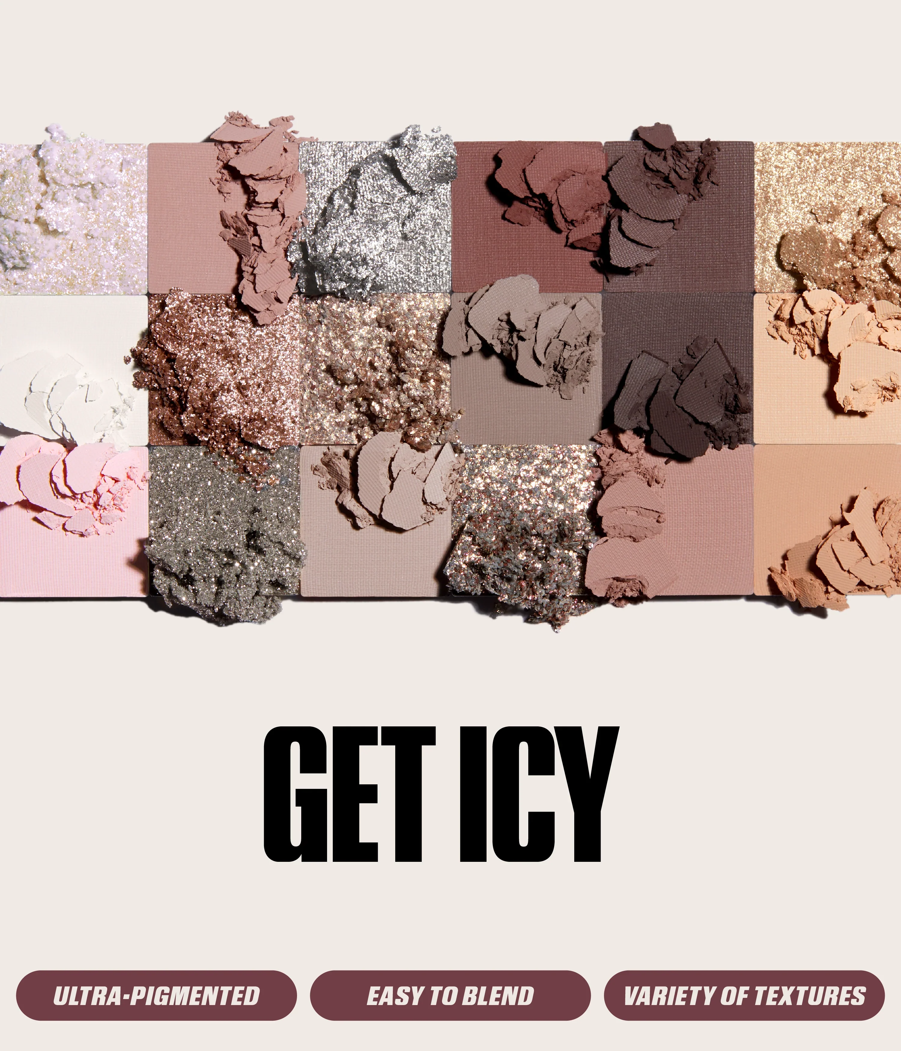 Icy Nude Eyeshadow Palette Huda Beauty — detalhe 6
