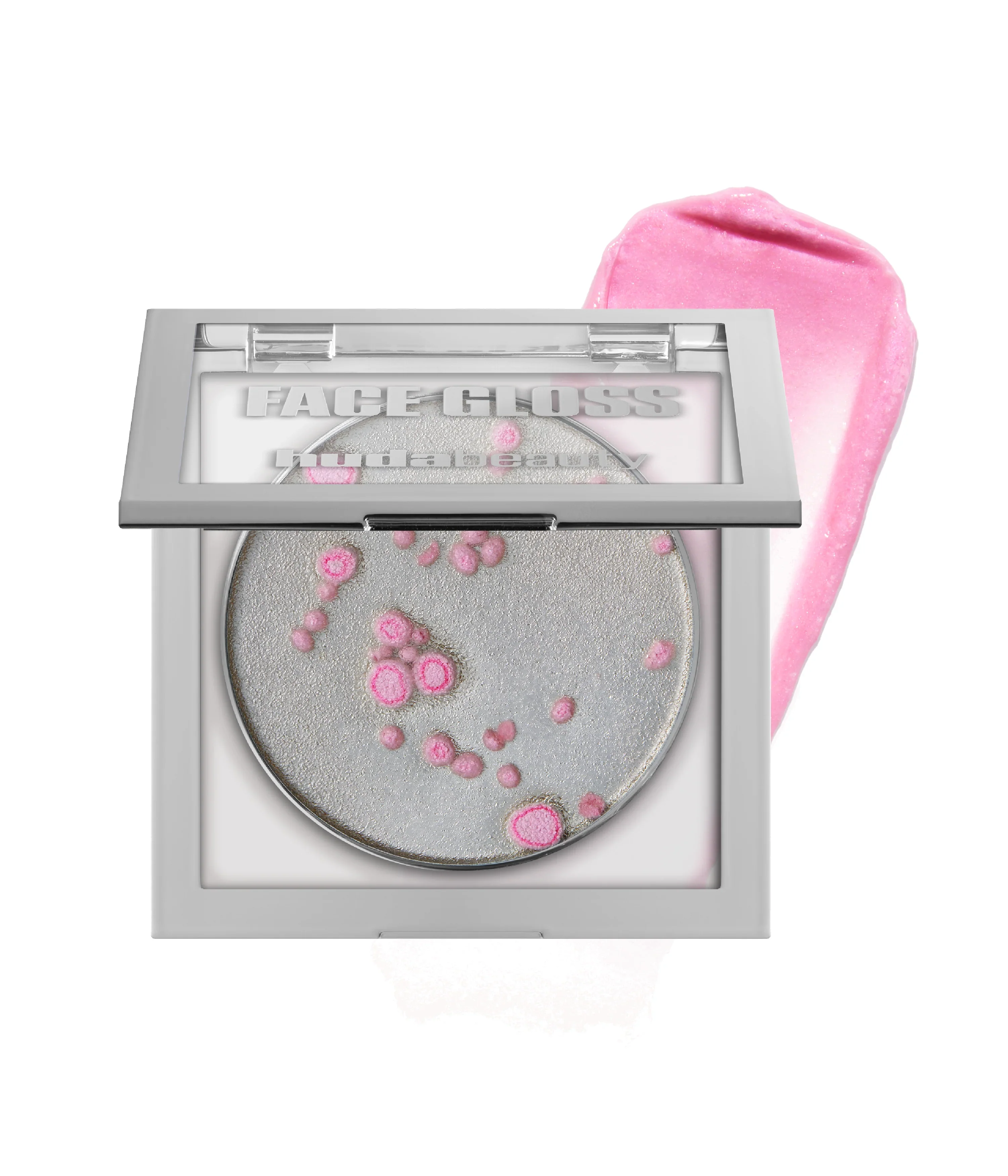 Icy Nude PH Face Gloss Huda Beauty — textura e acabamento