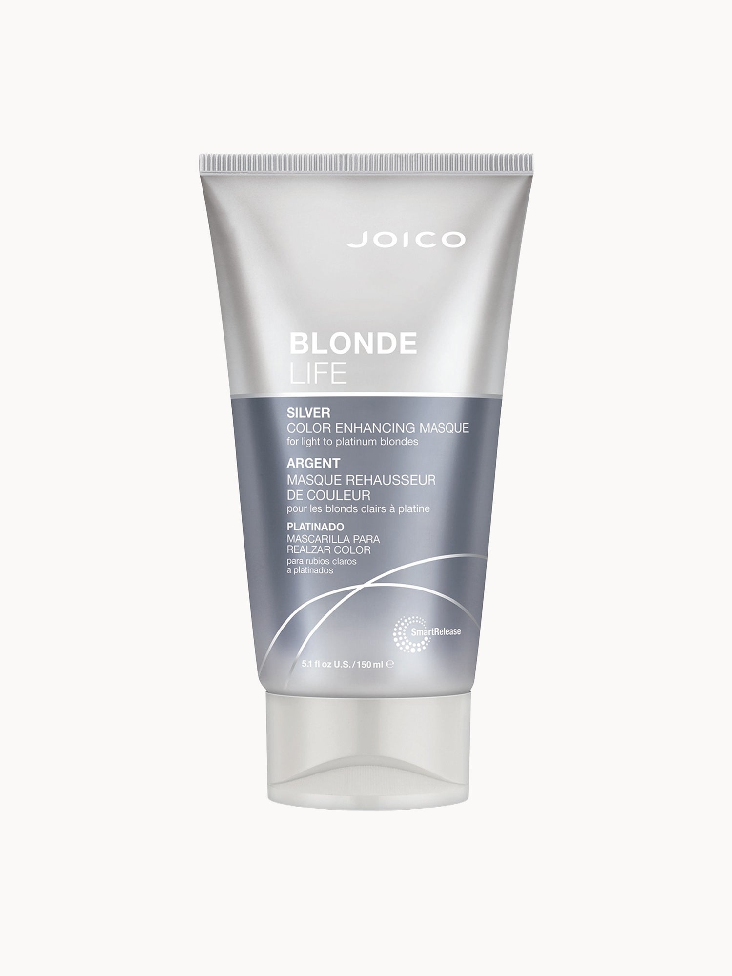 Joico Blonde Life SILVER Color Enhancing Masque 150ml Joico — textura e acabamento