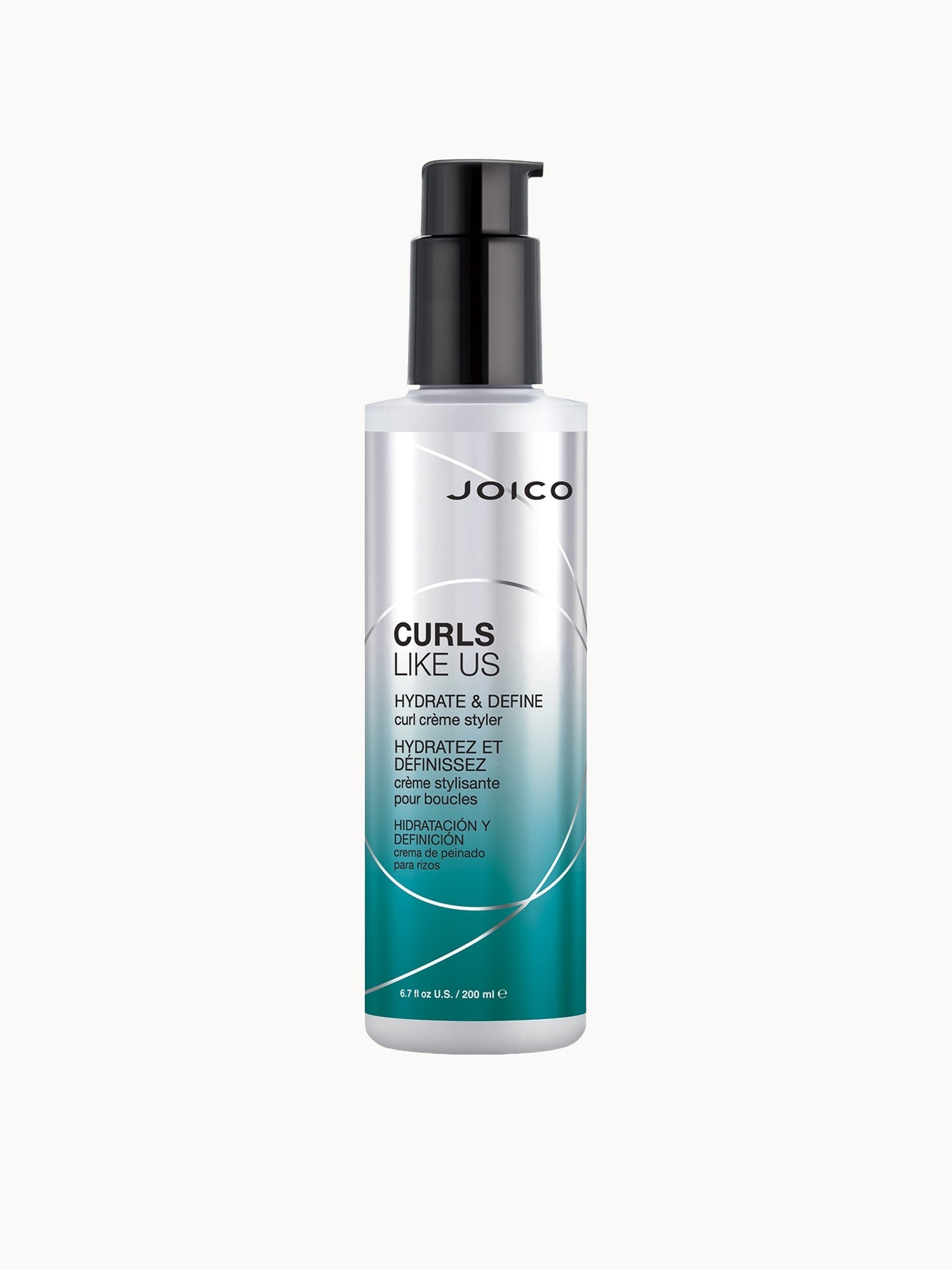 JOICO CURLS LIKE US Hydrate and Define Curl Crème Styler 200ml Joico — textura e acabamento