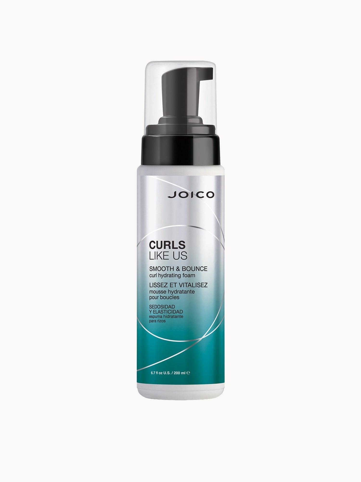 JOICO CURLS LIKE US Smooth and Bounce Curl Hydrating Foam 200ml Joico — textura e acabamento