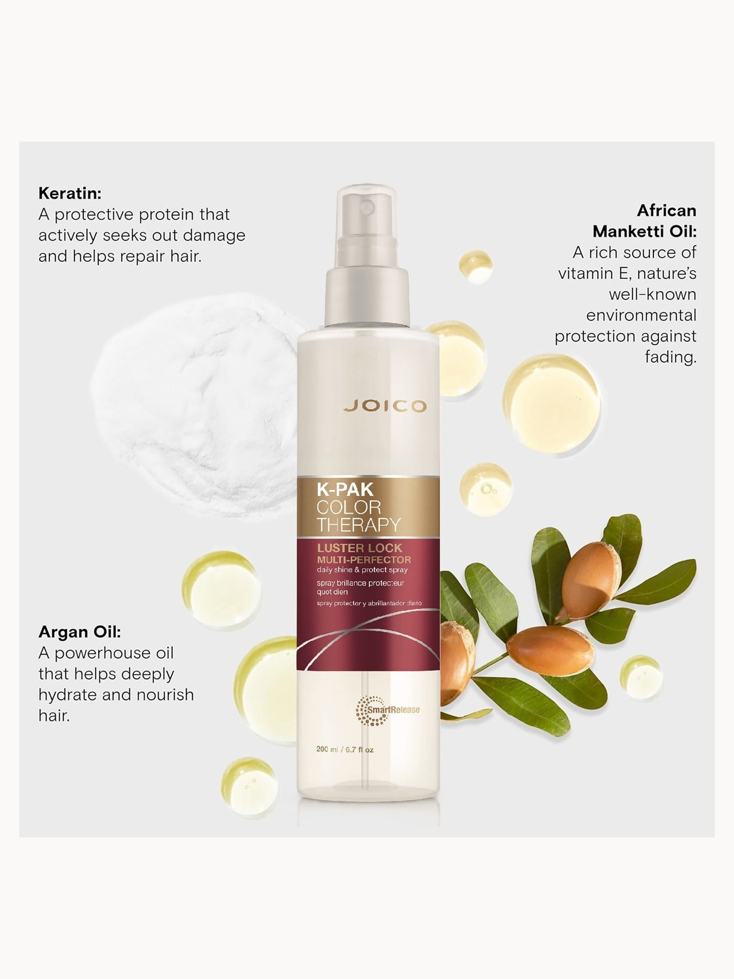 Joico K-Pak Color Therapy Luster Lock Multi-Perfector Daily Shine and Protect Spray 50ml Joico — detalhe 5