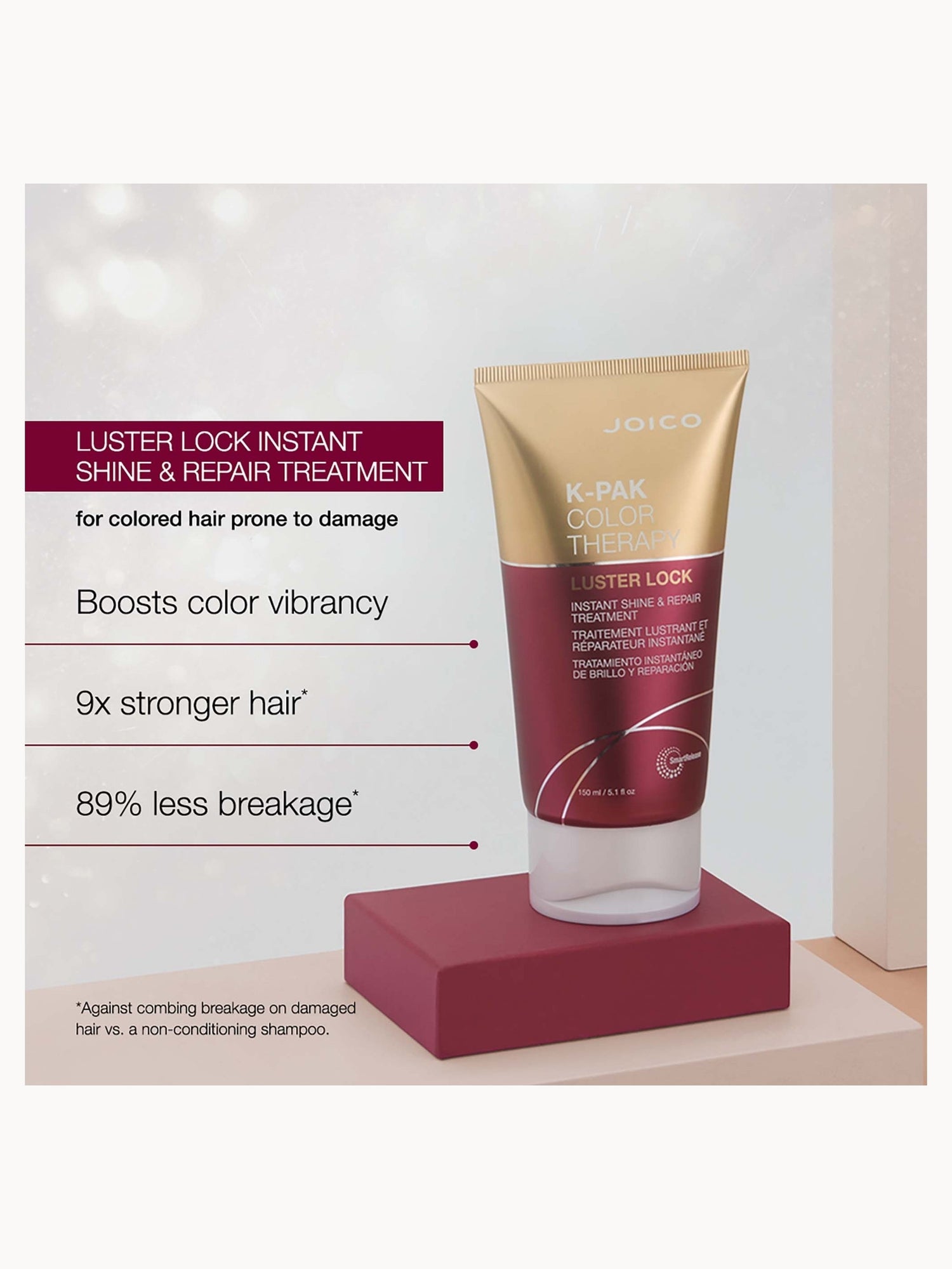 Joico K-Pak Colour Therapy Luster Lock Instant Shine and Repair Treatment 140ml Joico — detalhe 4