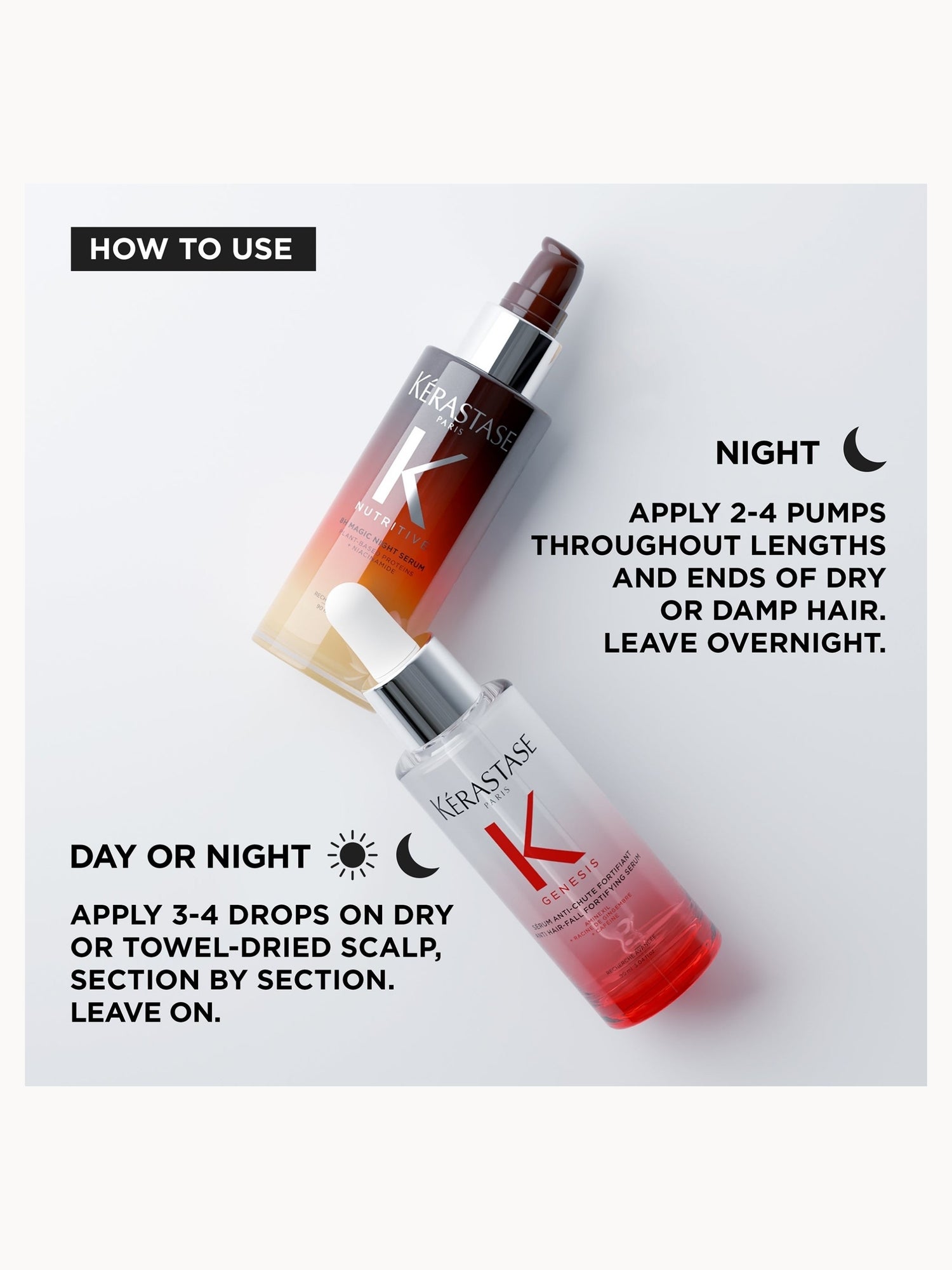 Kérastase Magic Power Duo, Genesis Anti-Chute Fortifiant Serum 90ml and Nutritive 8H Night Serum 90ml Kérastase — detalhe 5