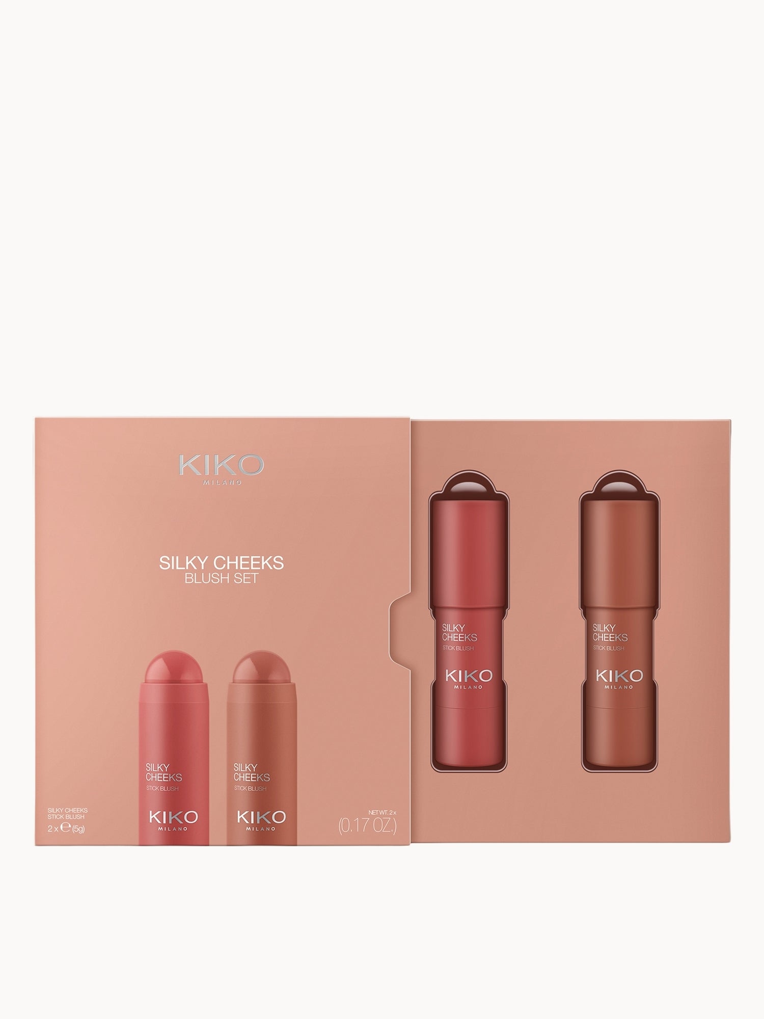 KIKO Milano Silky Cheeks Blush & Bronze Set 10g KIKO Milano — textura e acabamento