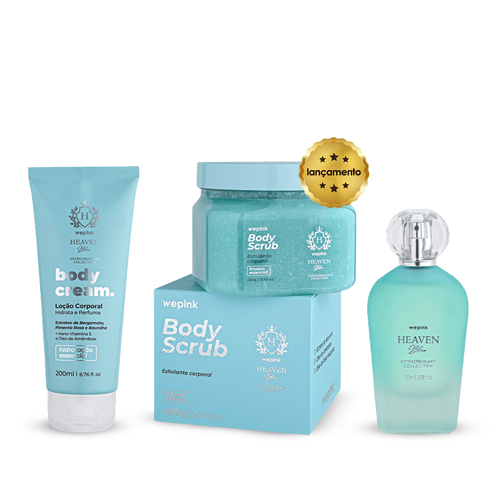 Kit Heaven Blue + Body Cream + Body Scrub - Wepink