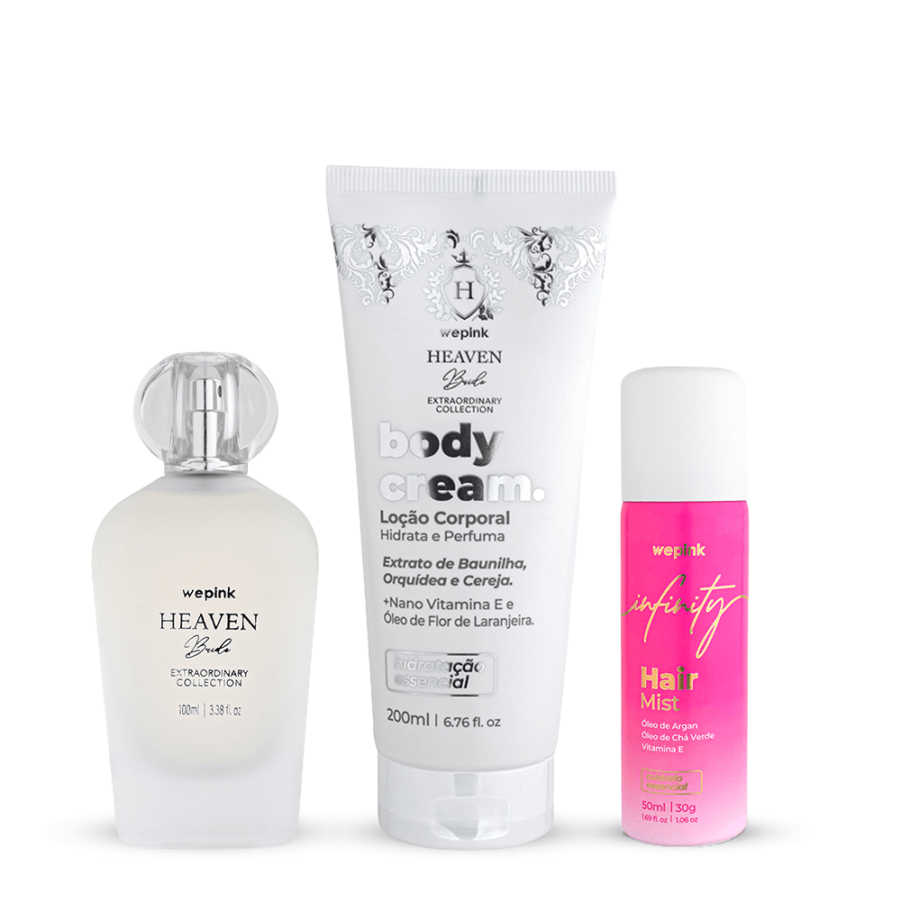 Kit Heaven Bride + Body Cream Heaven Bride + Hair Mist Infinity - Wepink