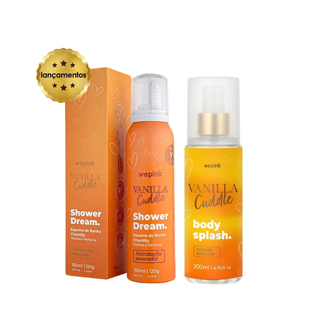 Kit Vanilla Cuddle Body Splash + Espuma de Banho - Wepink