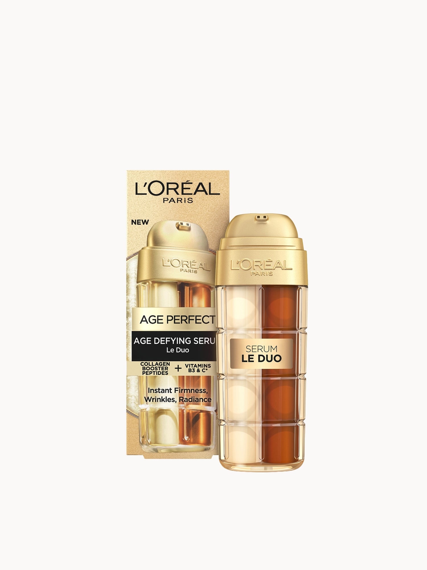 L’Oreal Paris Age Perfect Serum Le Duo with Collagen Peptides 30ml L'Oréal Paris — textura e acabamento