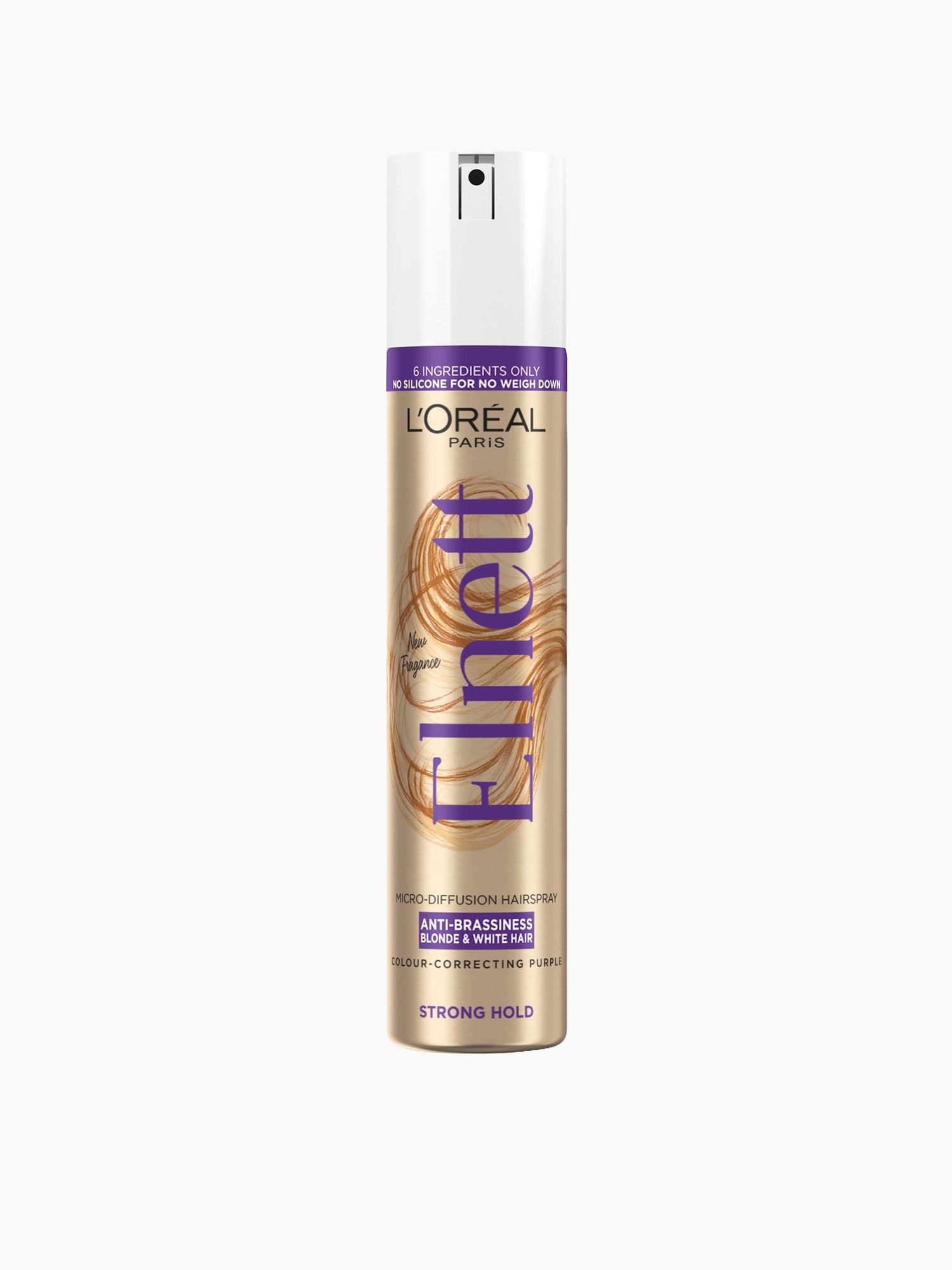 L'Oréal Paris Elnett Hair Spray for Dull Hair with Vitamin E 200ml L'Oréal Paris — textura e acabamento