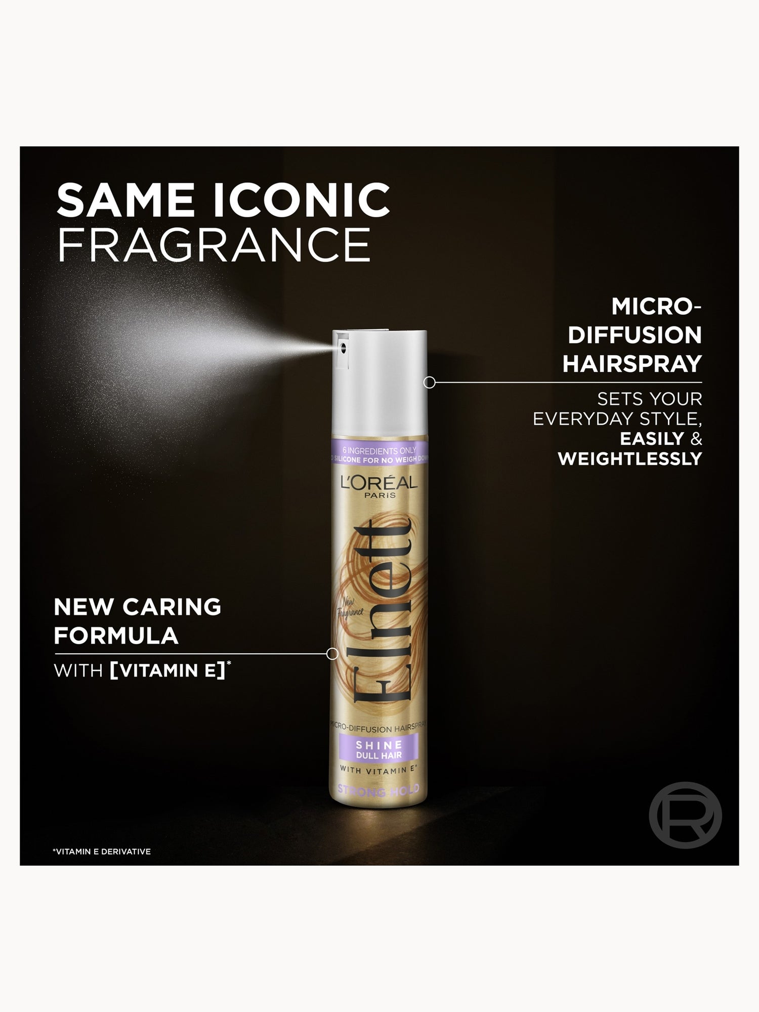 L'Oréal Paris Elnett Hair Spray for Dull Hair with Vitamin E 200ml L'Oréal Paris — detalhe 9