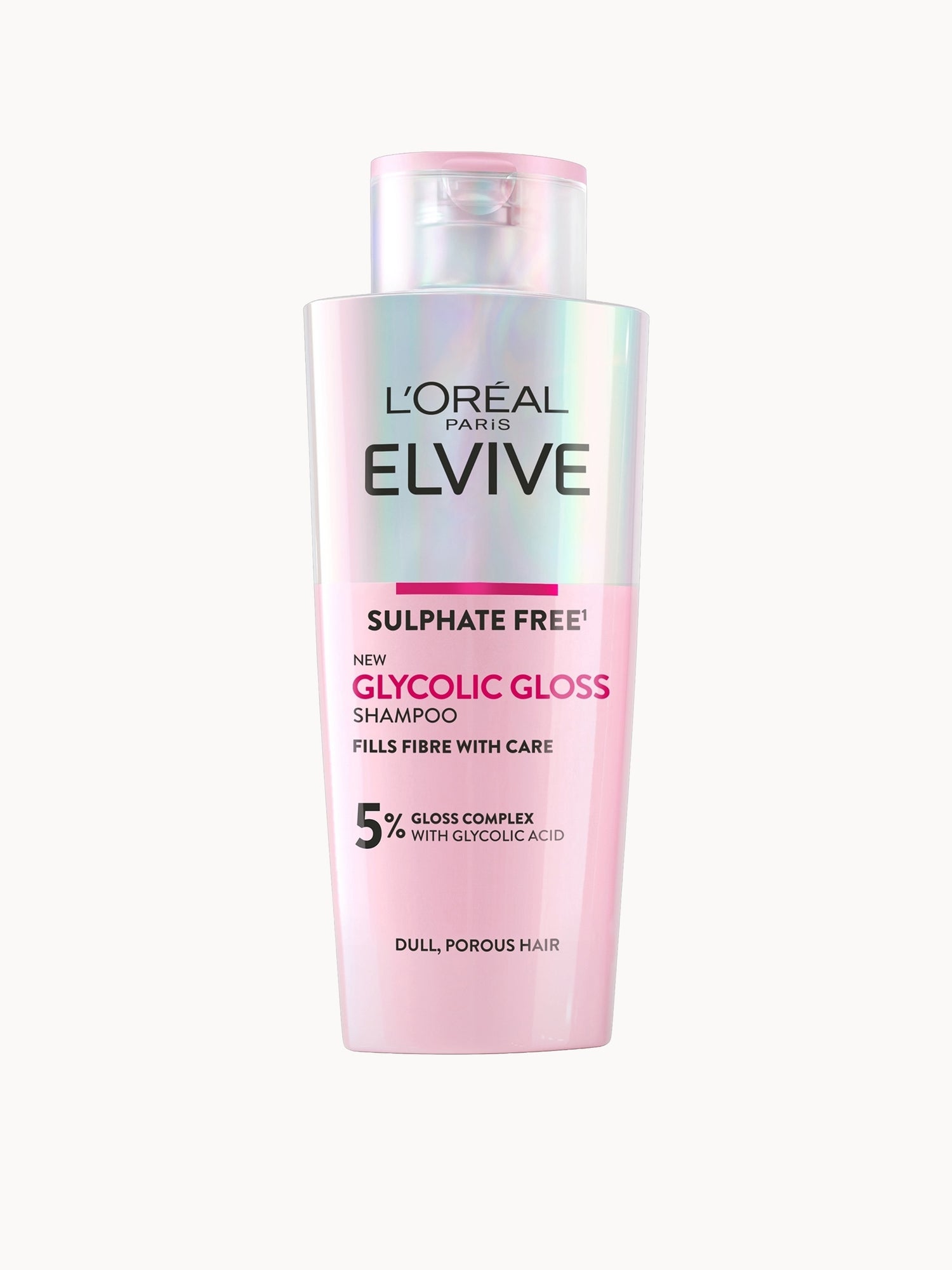 L'Oréal Paris Elvive Glycolic Gloss Sulphate Free Shampoo for Dull Hair 200ml — embalagem e produto