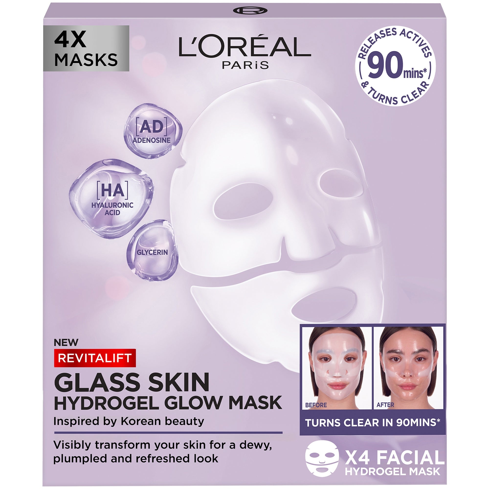 L'Oréal Paris Revitalift Filler Glass Skin Hydrogel Glow Mask Single Pack L'Oréal Paris — detalhe 3