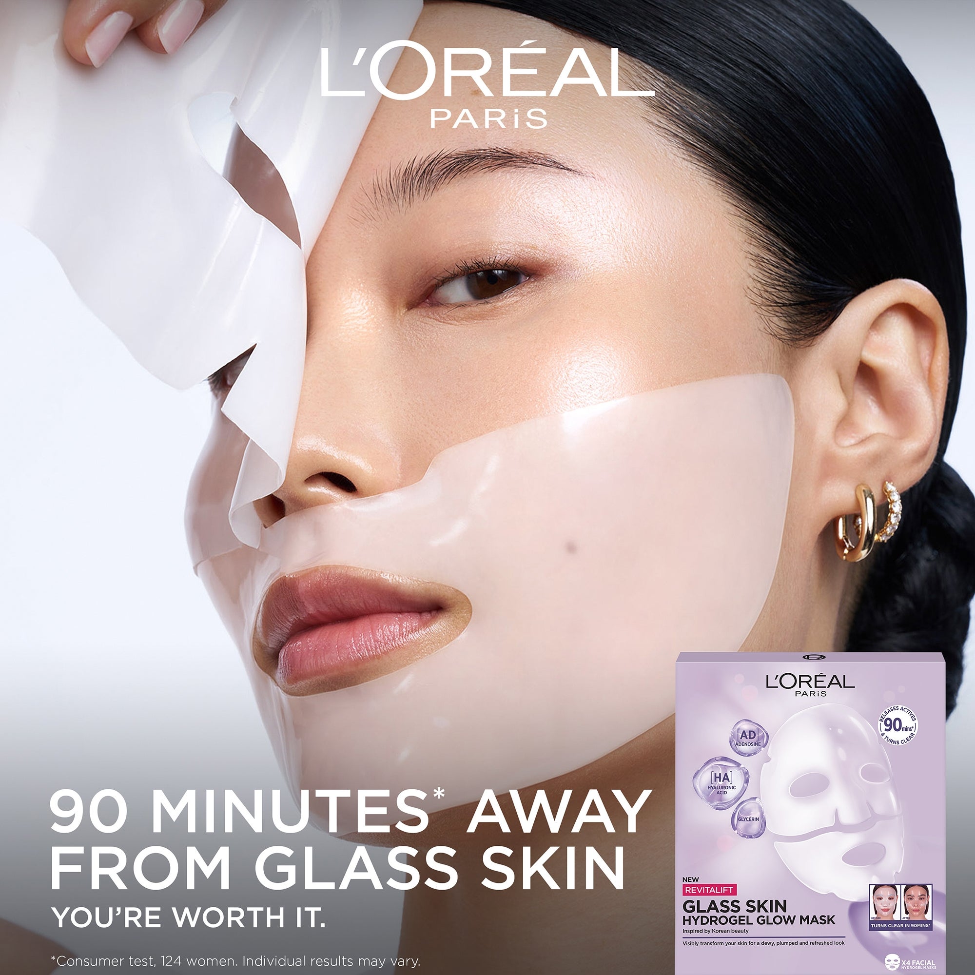 L'Oréal Paris Revitalift Filler Glass Skin Hydrogel Glow Mask Single Pack L'Oréal Paris — detalhe 4