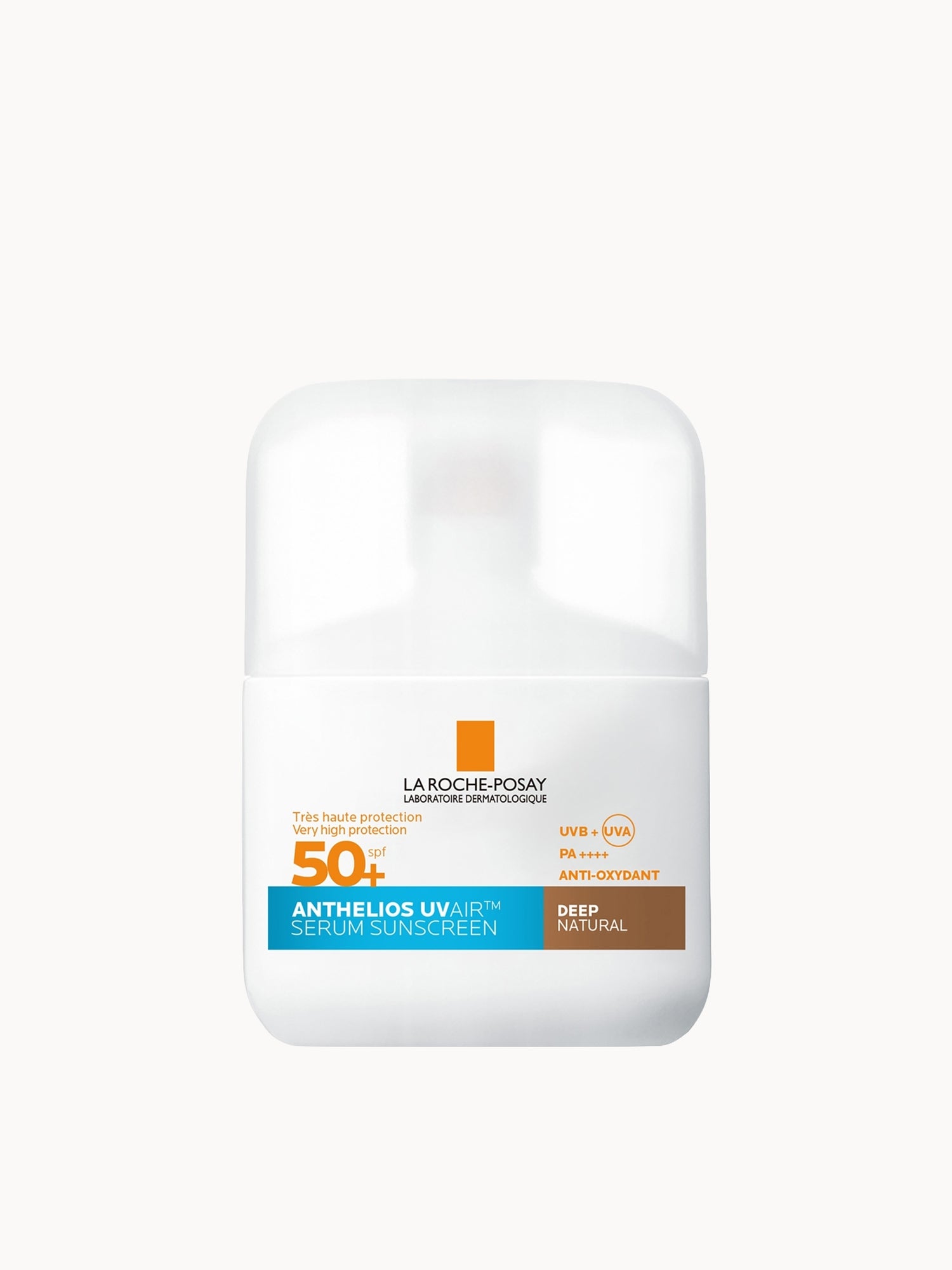 La Roche Posay Anthelios UVAIR Serum Sunscreen SPF50+ Deep with Hyaluronic Acid, Niacinamide & Vitamin E, For all skin types, 50ml La Roche-Posay — textura e acabamento