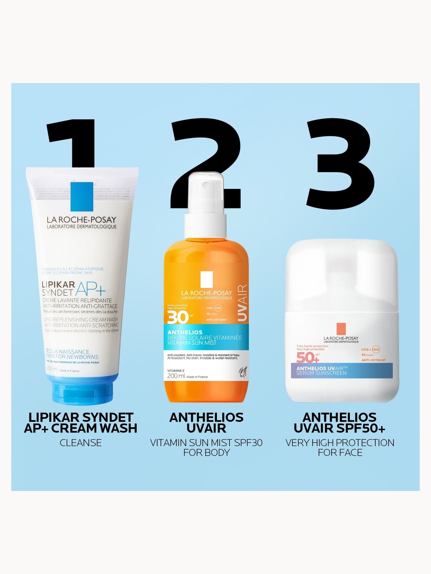 La Roche Posay Anthelios UVAIR Vitamin Sun Mist SPF30, High UV Protection, With Vitamin E & Hyaluronic Acid,200ml La Roche-Posay — detalhe 7