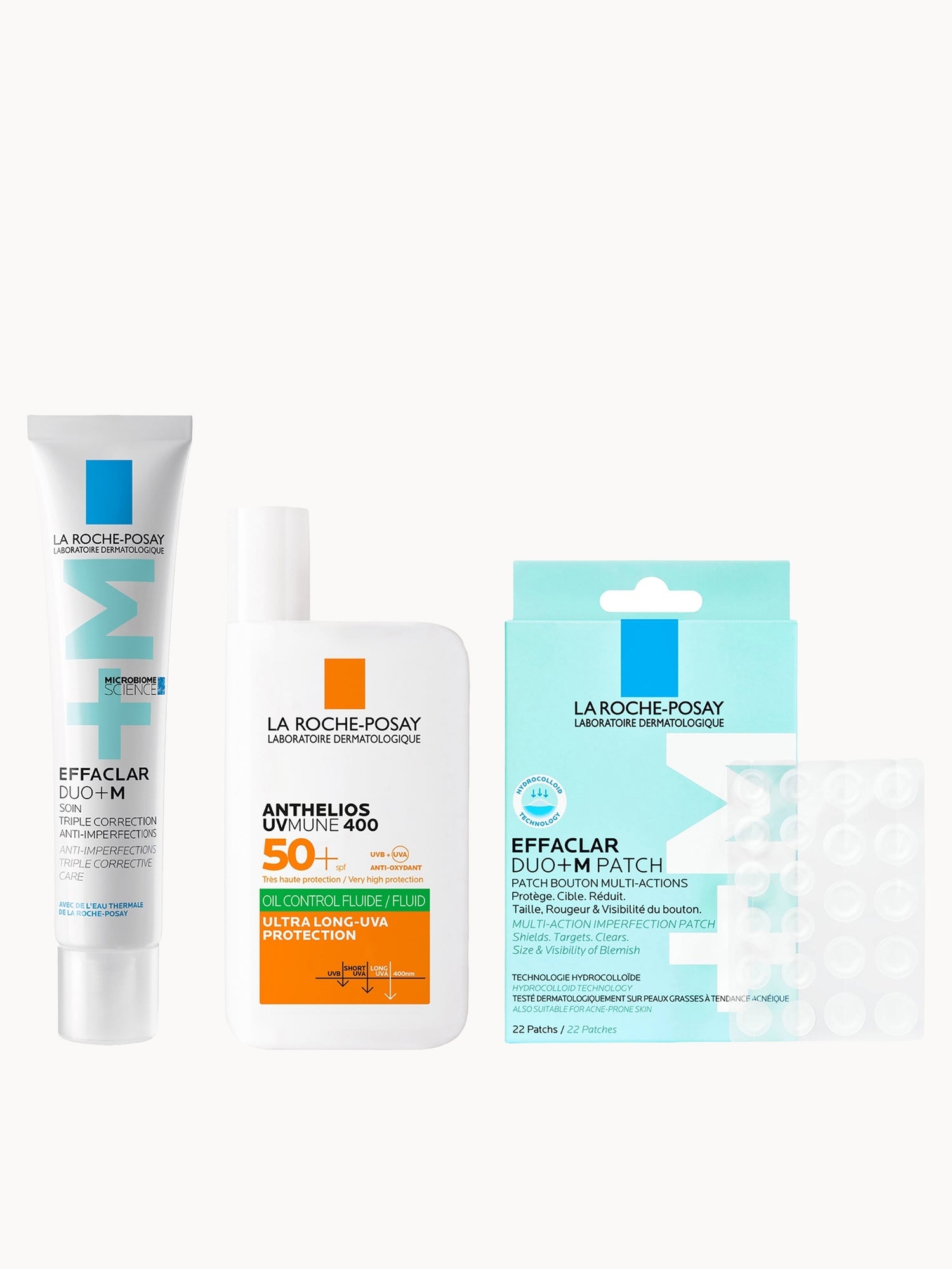 La Roche Posay Anti-Blemish Morning Routine Effaclar & Anthelios La Roche-Posay — textura e acabamento