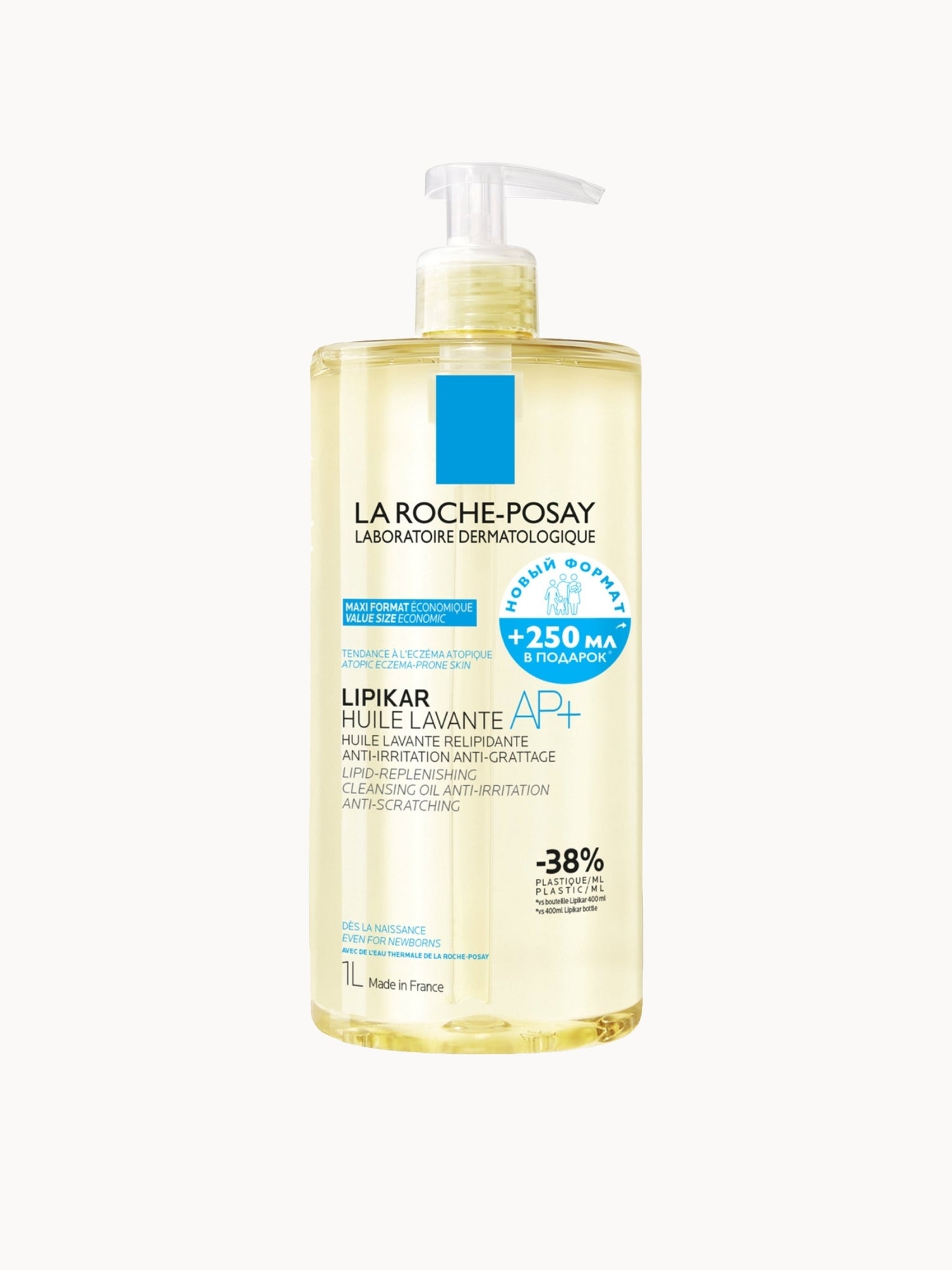 La Roche-Posay Lipikar Cleansing Oil AP+ for Dry, Itchy Skin 1L La Roche-Posay — textura e acabamento