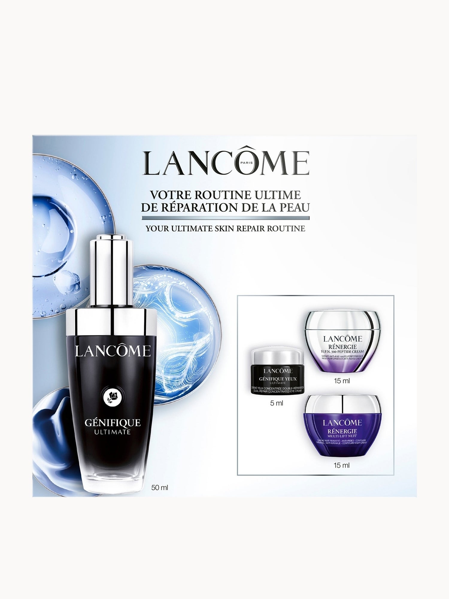 Lancôme Genifique 50ml Day To Night Set Lancôme — textura e acabamento