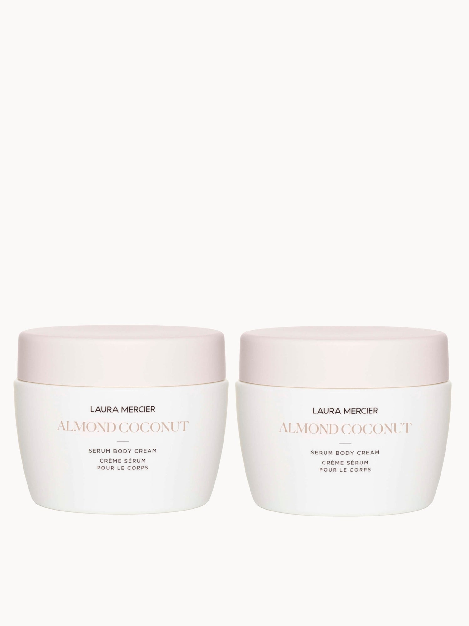 Laura Mercier Almond Coconut Serum Body Cream Duo Laura Mercier — textura e acabamento