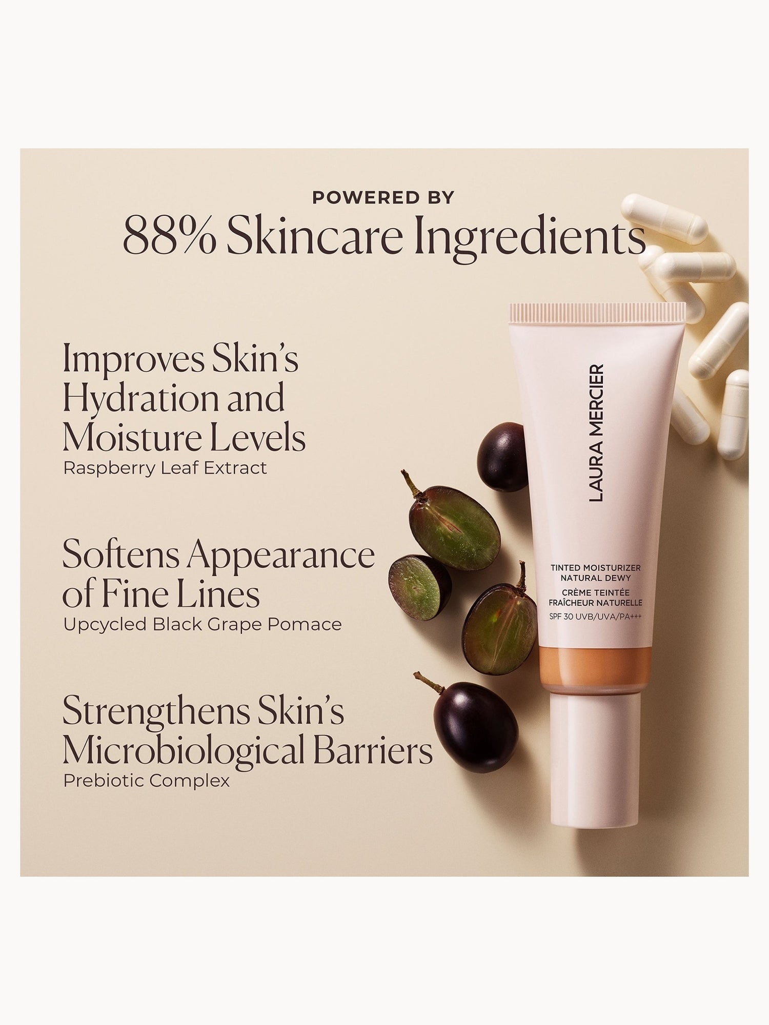 Laura Mercier Tinted Moisturiser Natural Dewy SPF 30 45ml (Various Shades) Laura Mercier — detalhe 6