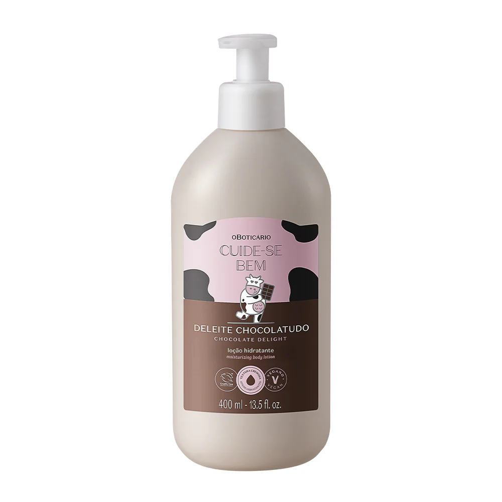 Loção Hidratante Corporal Cuide-se Bem Deleite Chocolatudo 400ml