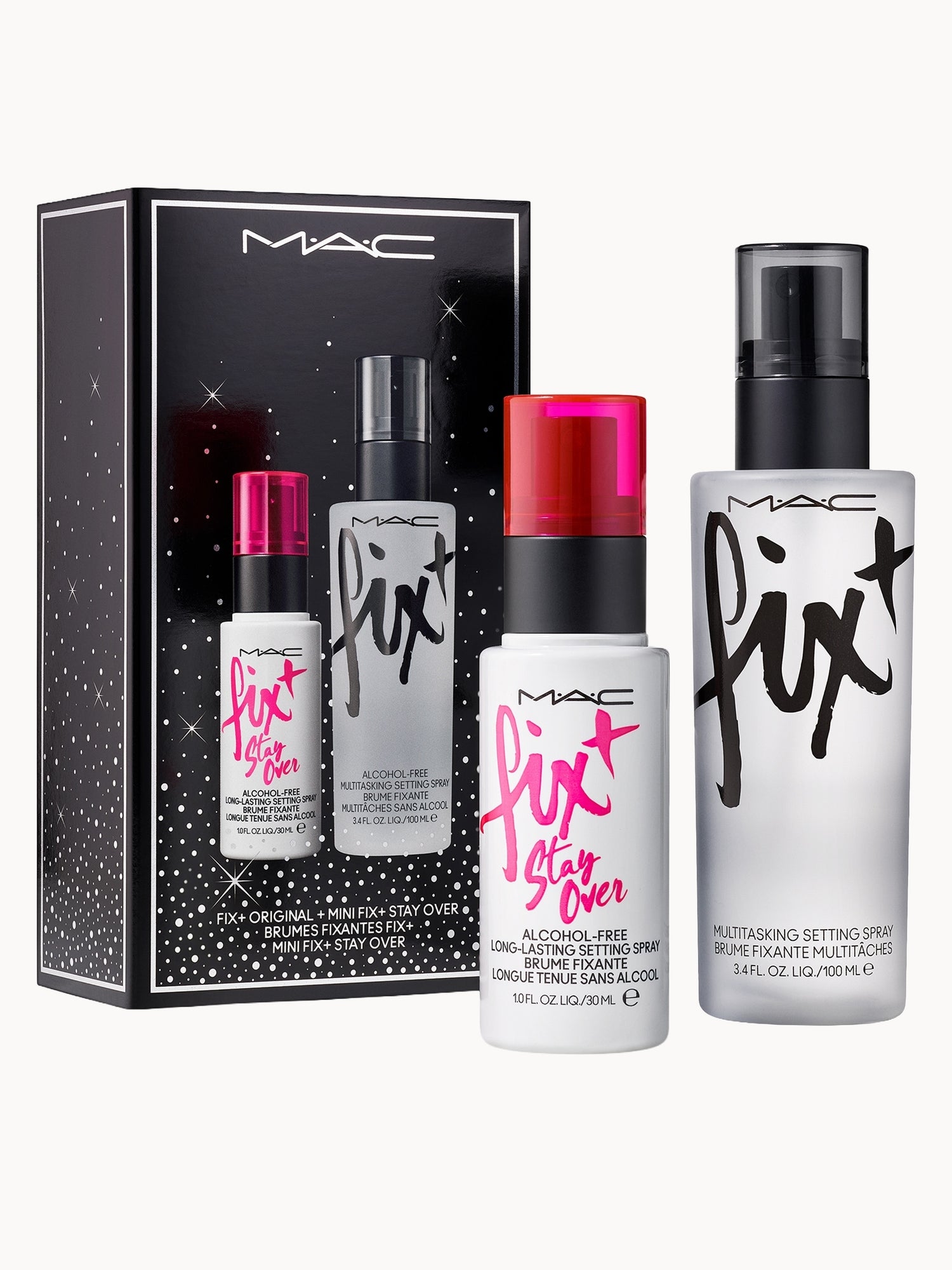 MAC Meld & Lock Fix+ Setting Spray Duo MAC Cosmetics — textura e acabamento