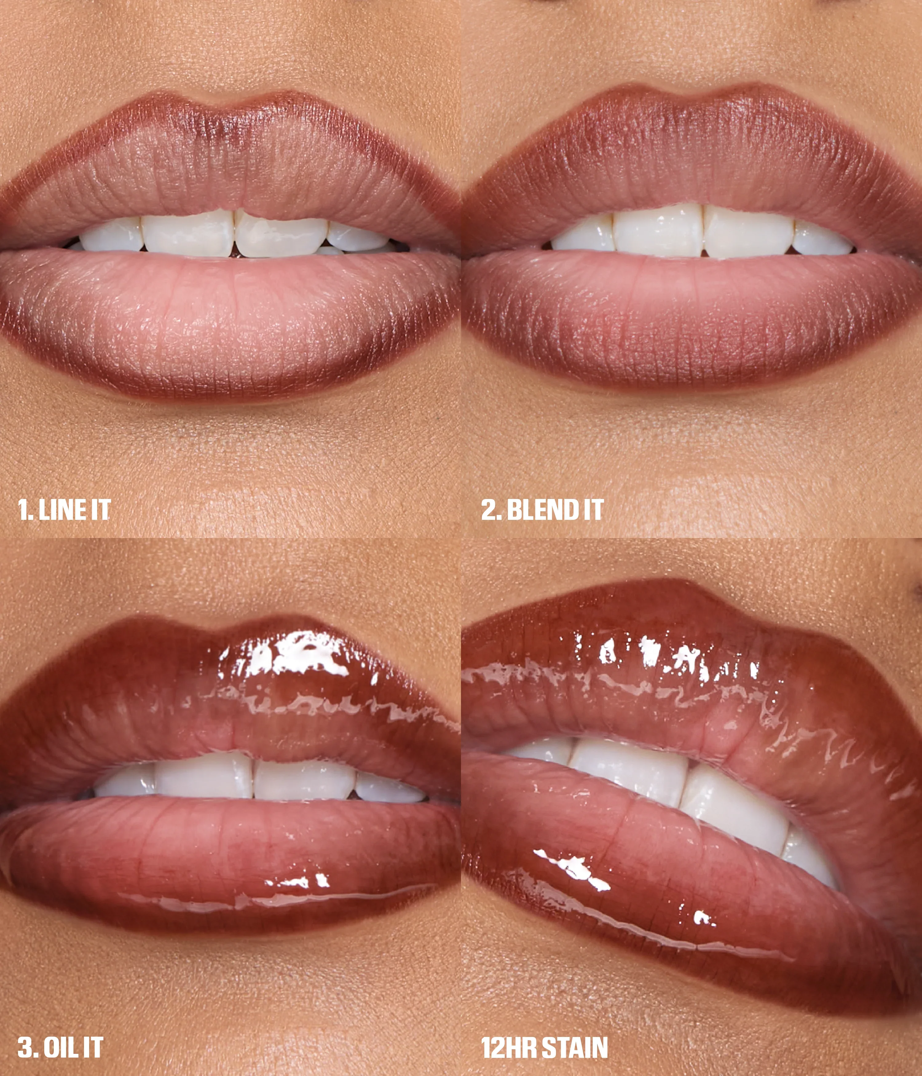 Makeout Sesh Lip Duo Peachy Nudes Huda Beauty — detalhe 6