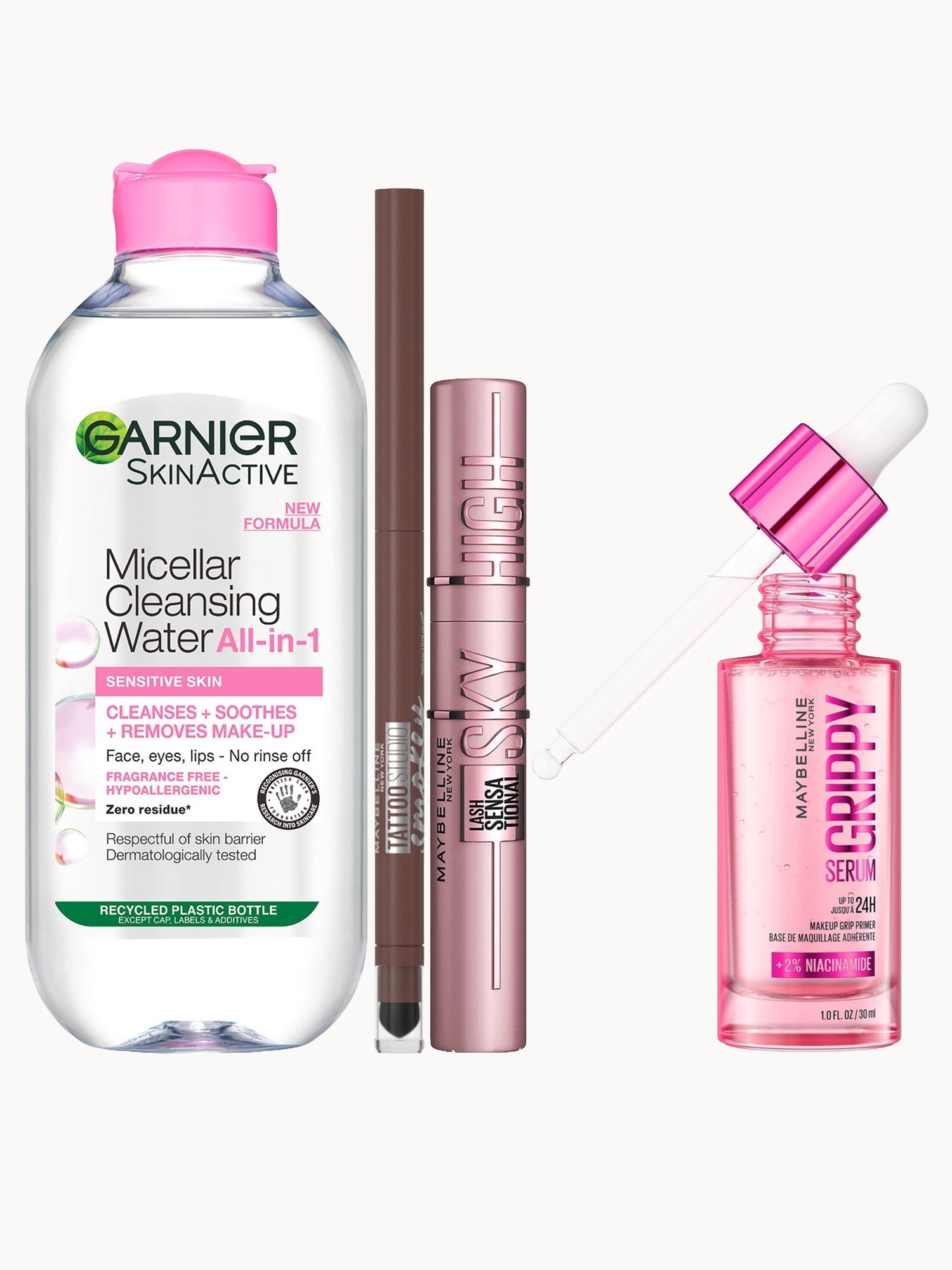 Maybelline & Garnier Heroes Bundle Maybelline — textura e acabamento