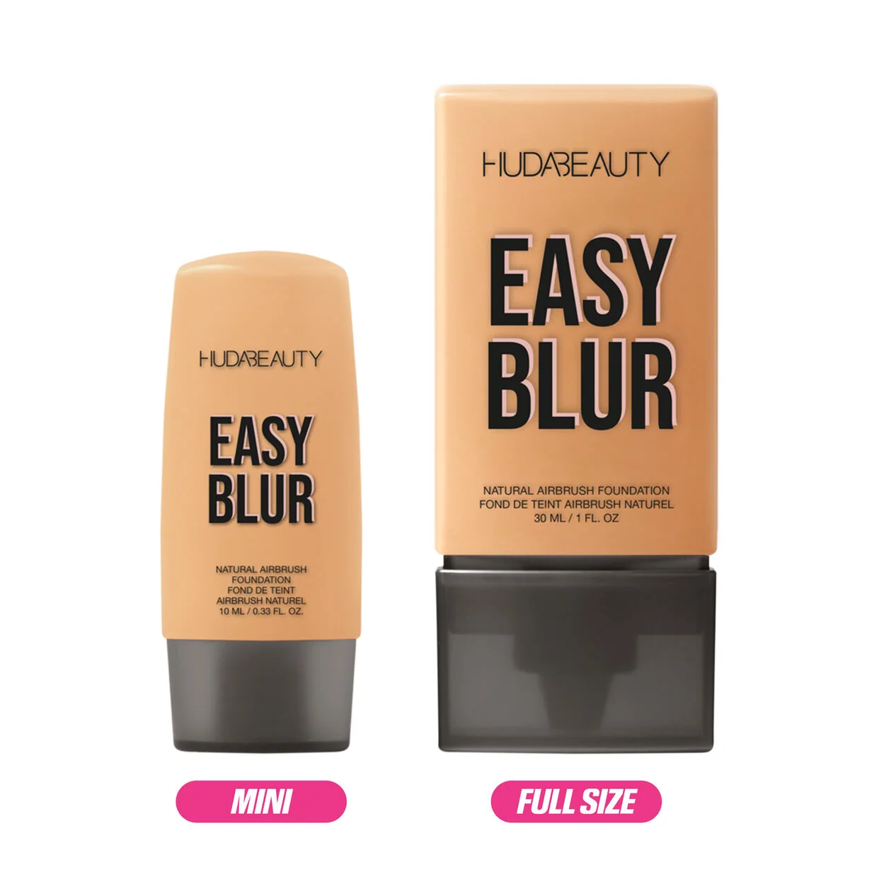 Mini Easy Blur Natural Airbrush Foundation with Niacinamide Huda Beauty — detalhe 3
