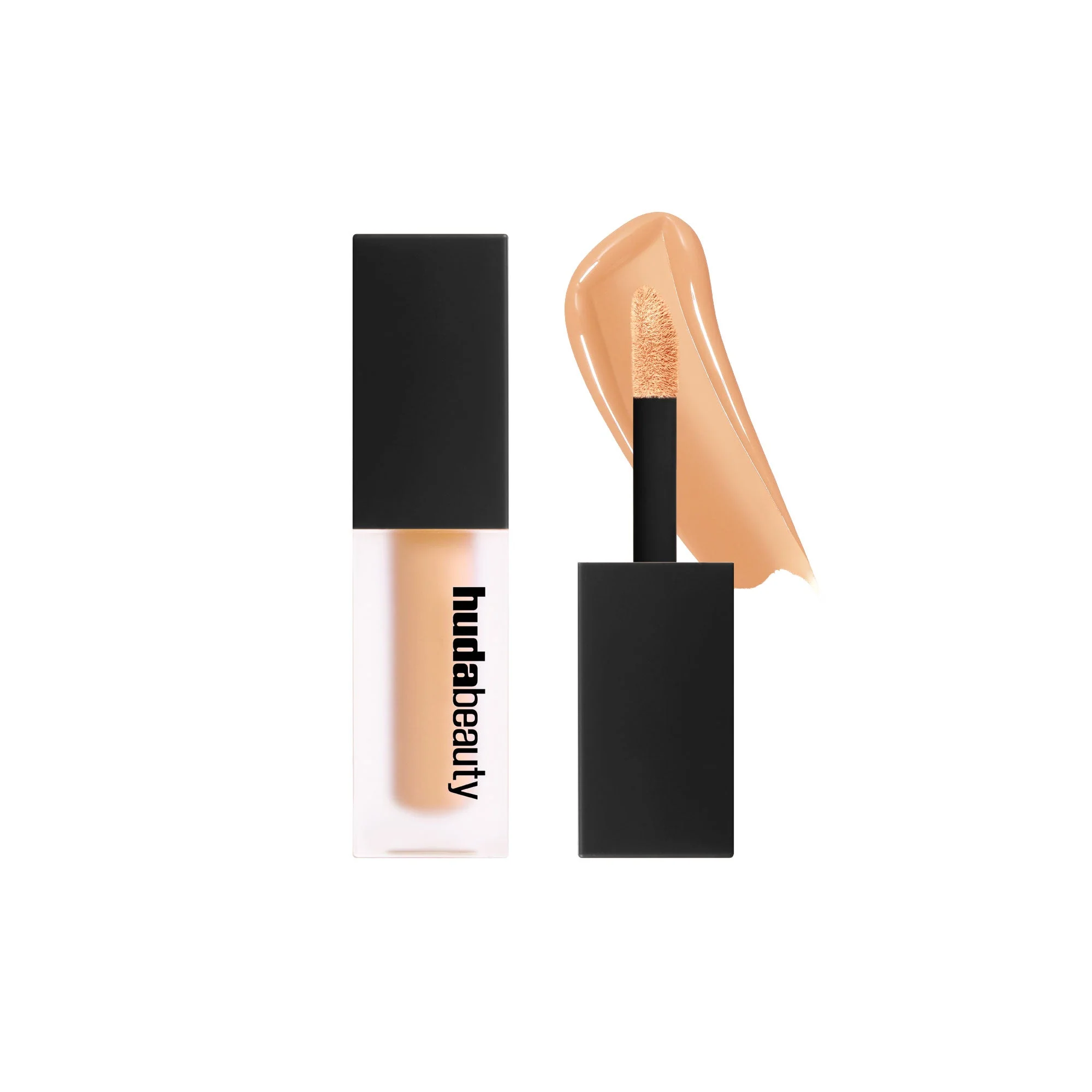 Mini #FauxFilter Luminous Matte Liquid Concealer Huda Beauty — textura e acabamento