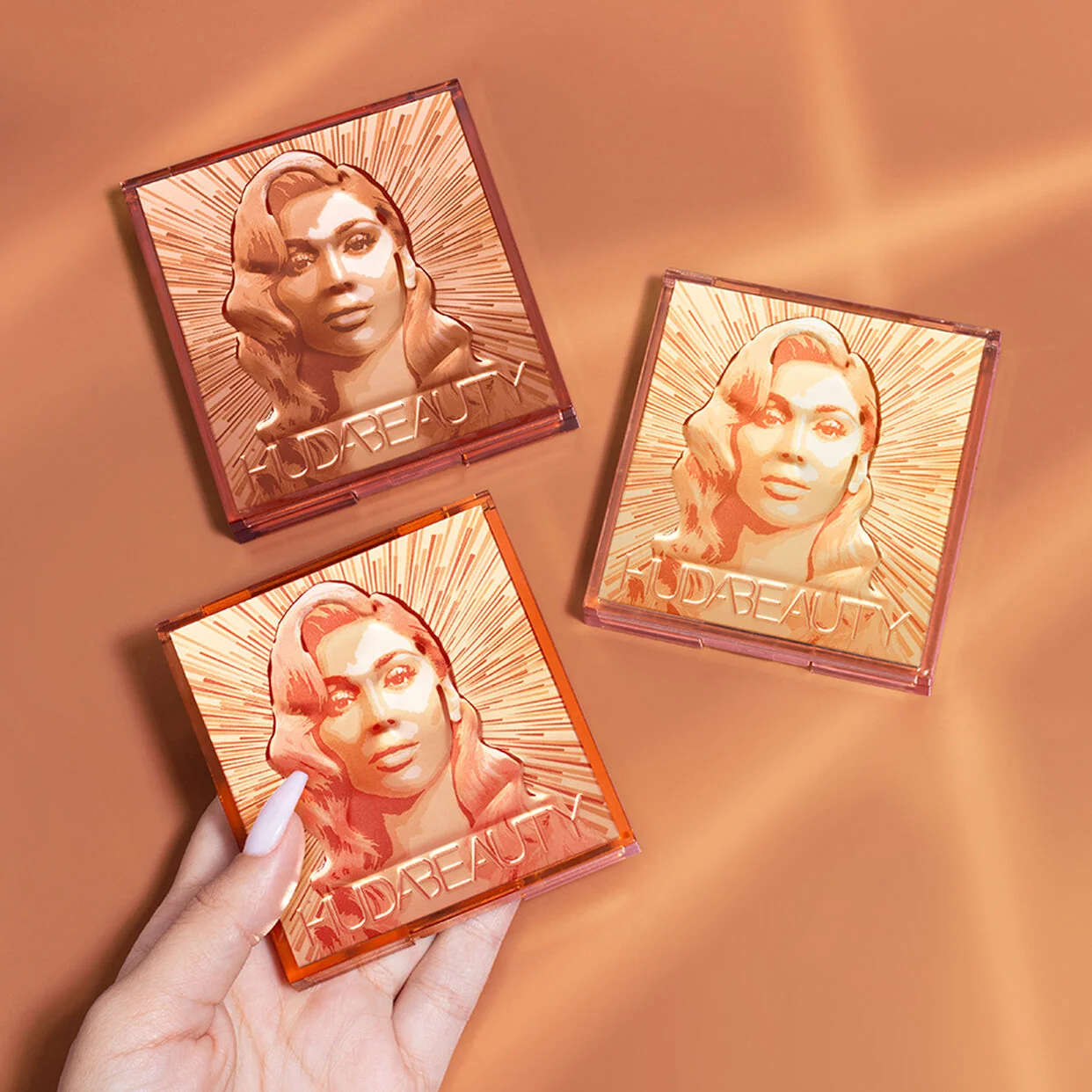 Mini Glow Obsessions Highlighter Face Palette Huda Beauty — detalhe 3