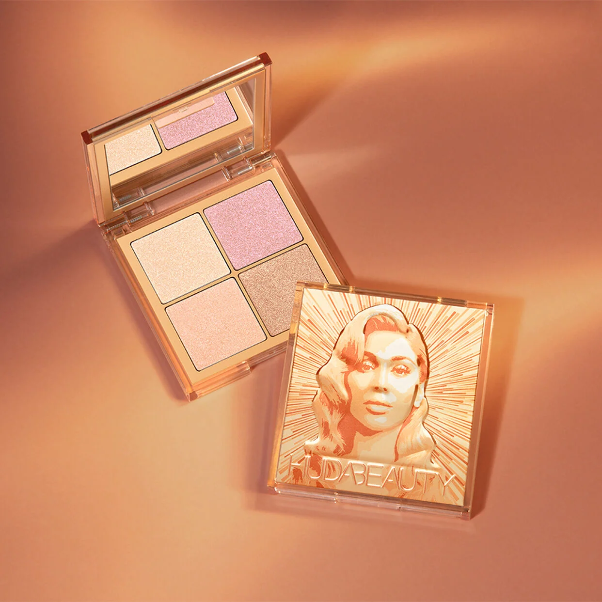 Mini Glow Obsessions Highlighter Face Palette Huda Beauty — detalhe 4