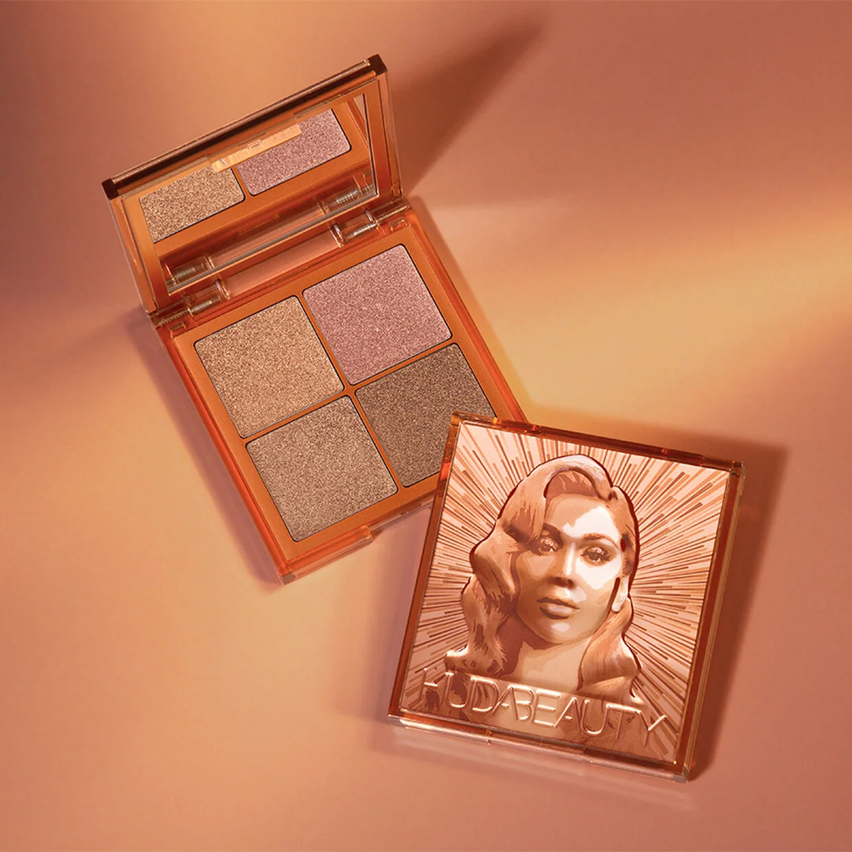Mini Glow Obsessions Highlighter Face Palette Huda Beauty — detalhe 6
