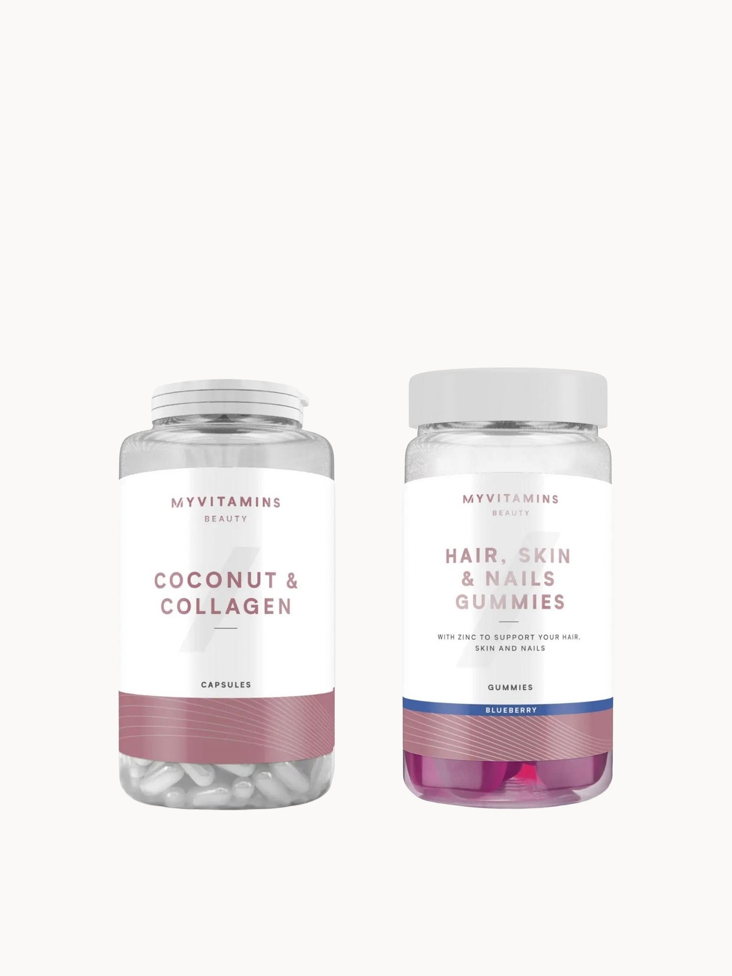 Myvitamins Beauty Bestsellers Bundle (HSN + C&C) Myvitamins — textura e acabamento