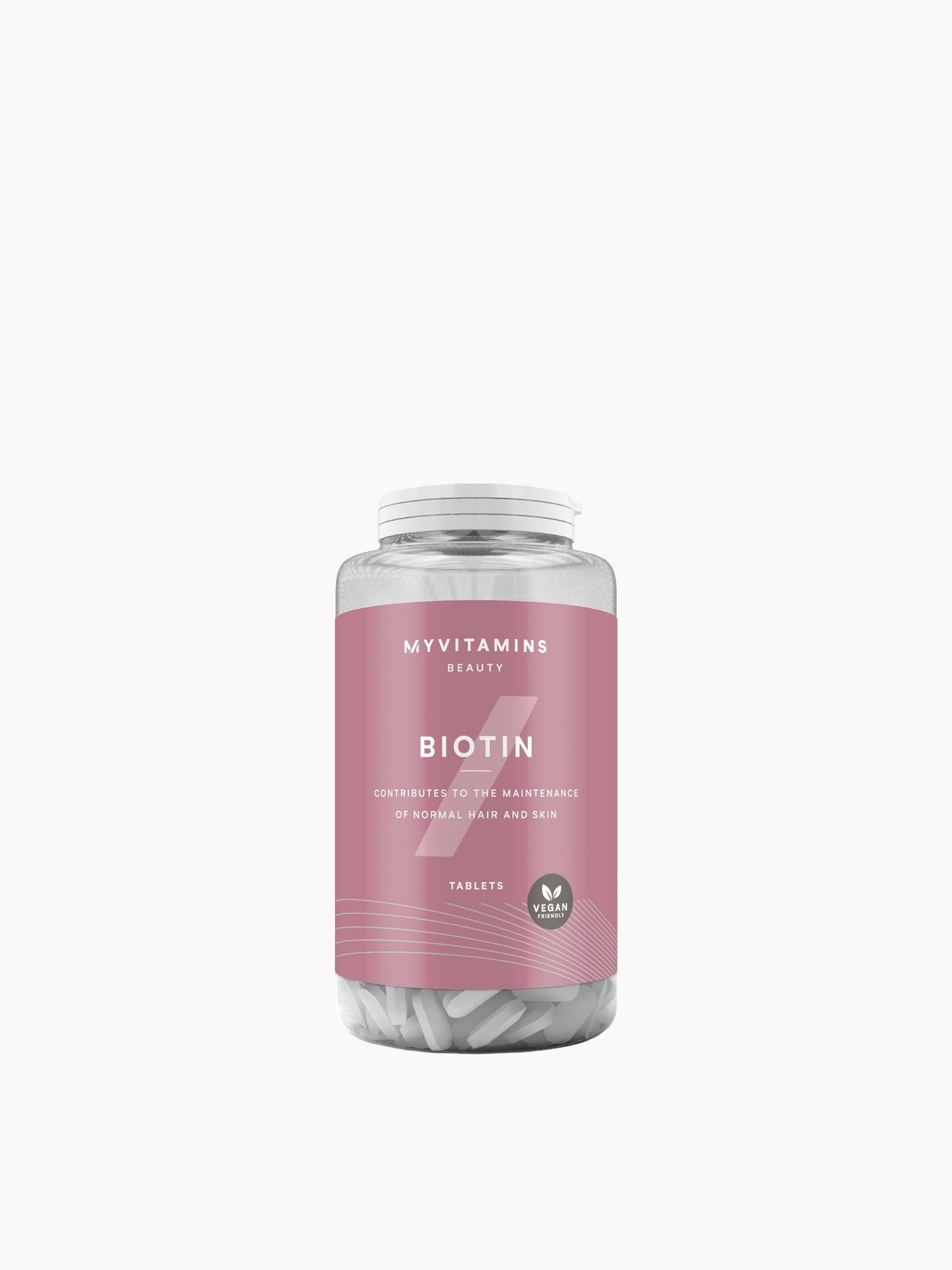 Myvitamins Biotin Myvitamins — textura e acabamento