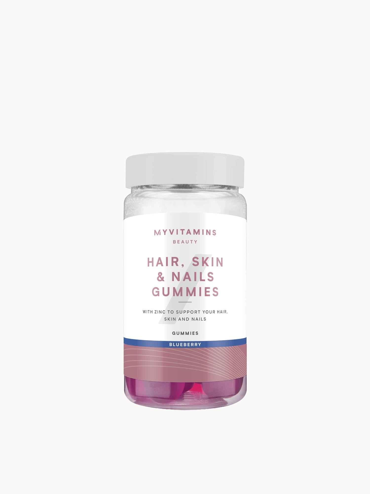 Myvitamins Hair Skin and Nails Gummies Myvitamins — textura e acabamento