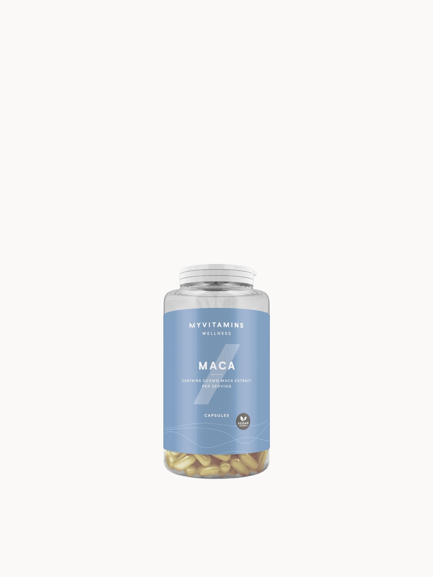Myvitamins Maca Capsules Myvitamins — textura e acabamento
