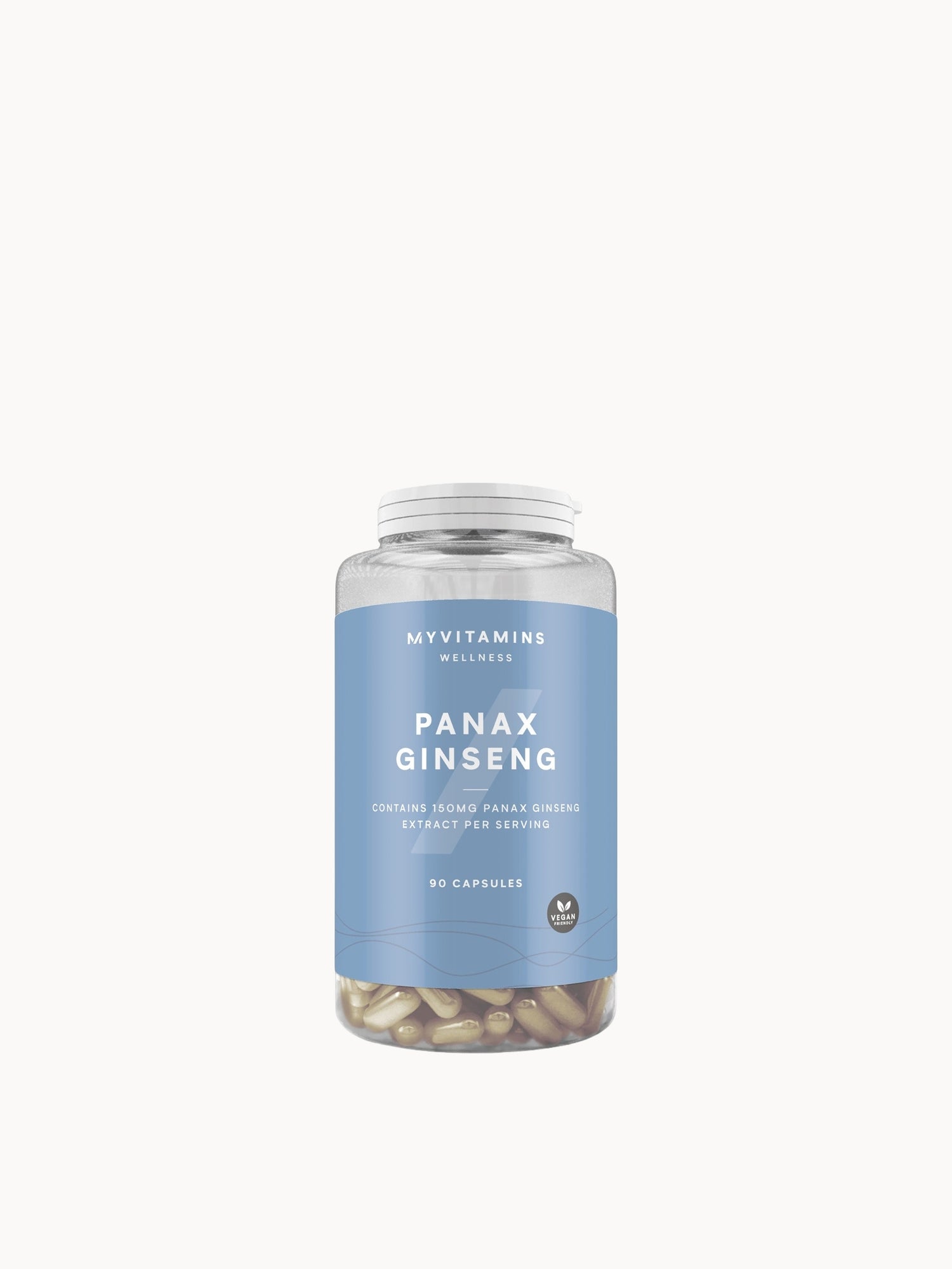 Myvitamins Panax Ginseng Capsules Myvitamins — textura e acabamento